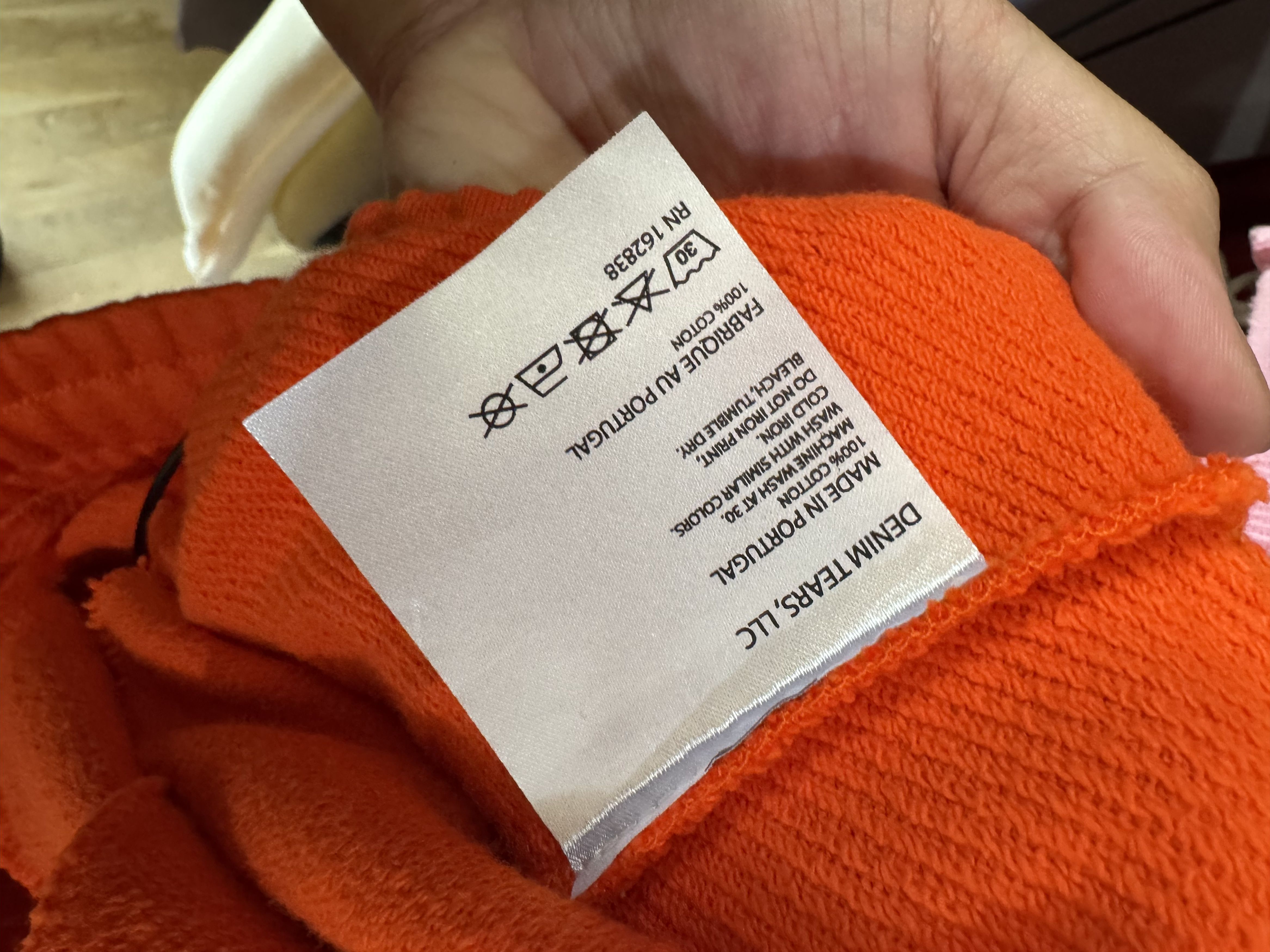 DENIM TEARS Denim Tears Cotton Wreath Orange Sweatpants Size US 36 / EU 52 - 4 Thumbnail