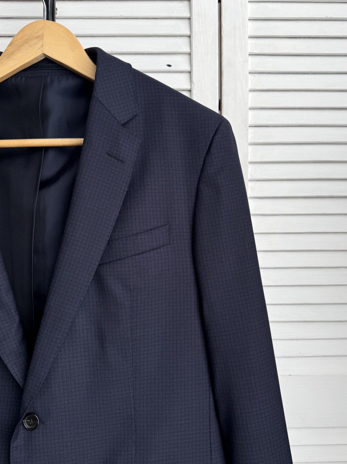Hugo Boss Hugo Boss Loro Piana Full Canvas Wool Blazer Navy Size 42R - 12 Thumbnail
