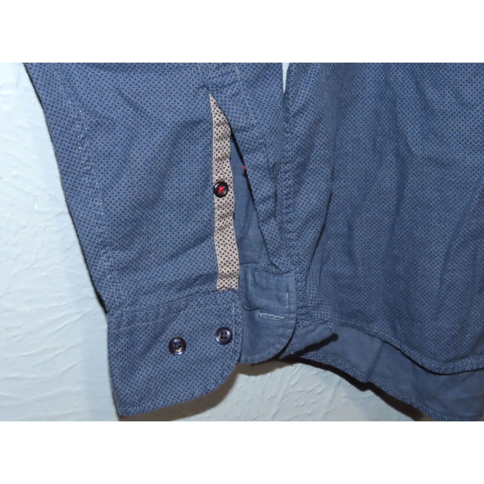 Tommy Hilfiger Tommy Hilfiger Shirt Men XL Blue Polka Dot Long Sleeve Button-Down Casual Regular Fit Cotton Flannel Size US XL / EU 56 / 4 - 6 Thumbnail