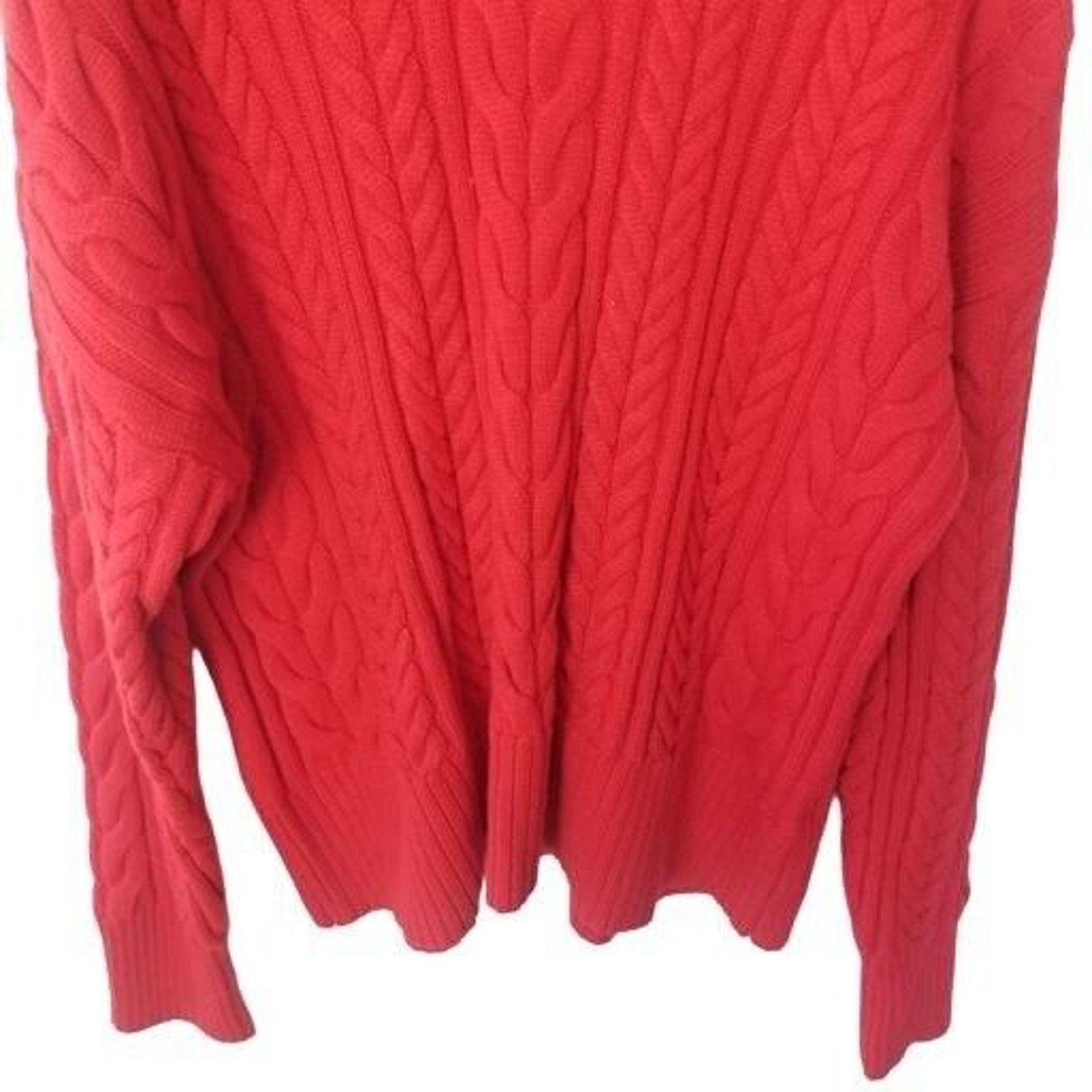 Phipps Philosophy Womens Cable Knit Fisherman Sweater XL Cabincore Size XL / US 12-14 / IT 48-50 - 3 Thumbnail