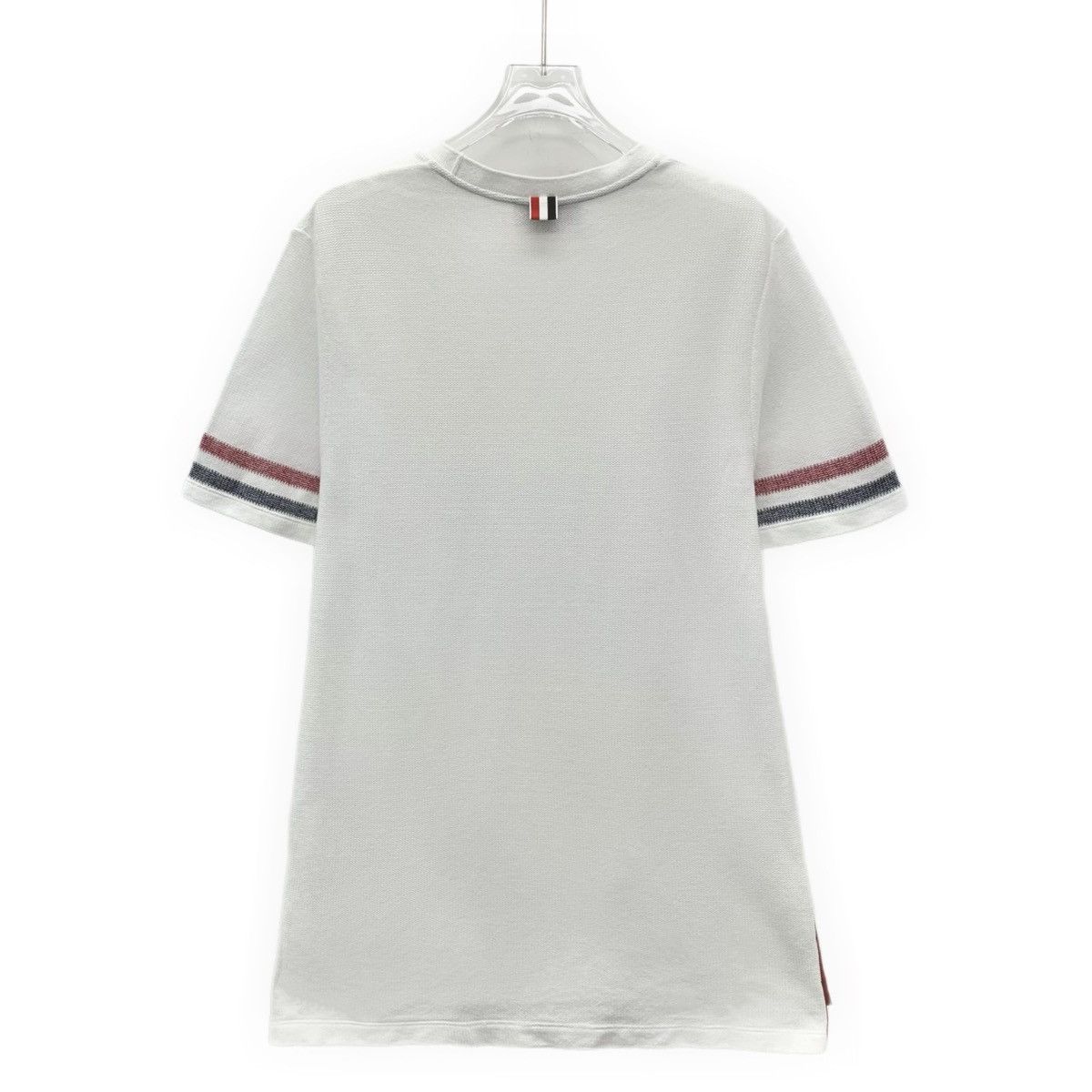 Thom Browne Thom Browne Dual Arm Striped Short Sleeve T-shirt K26WX Size US M / EU 48-50 / 2 - 2 Thumbnail