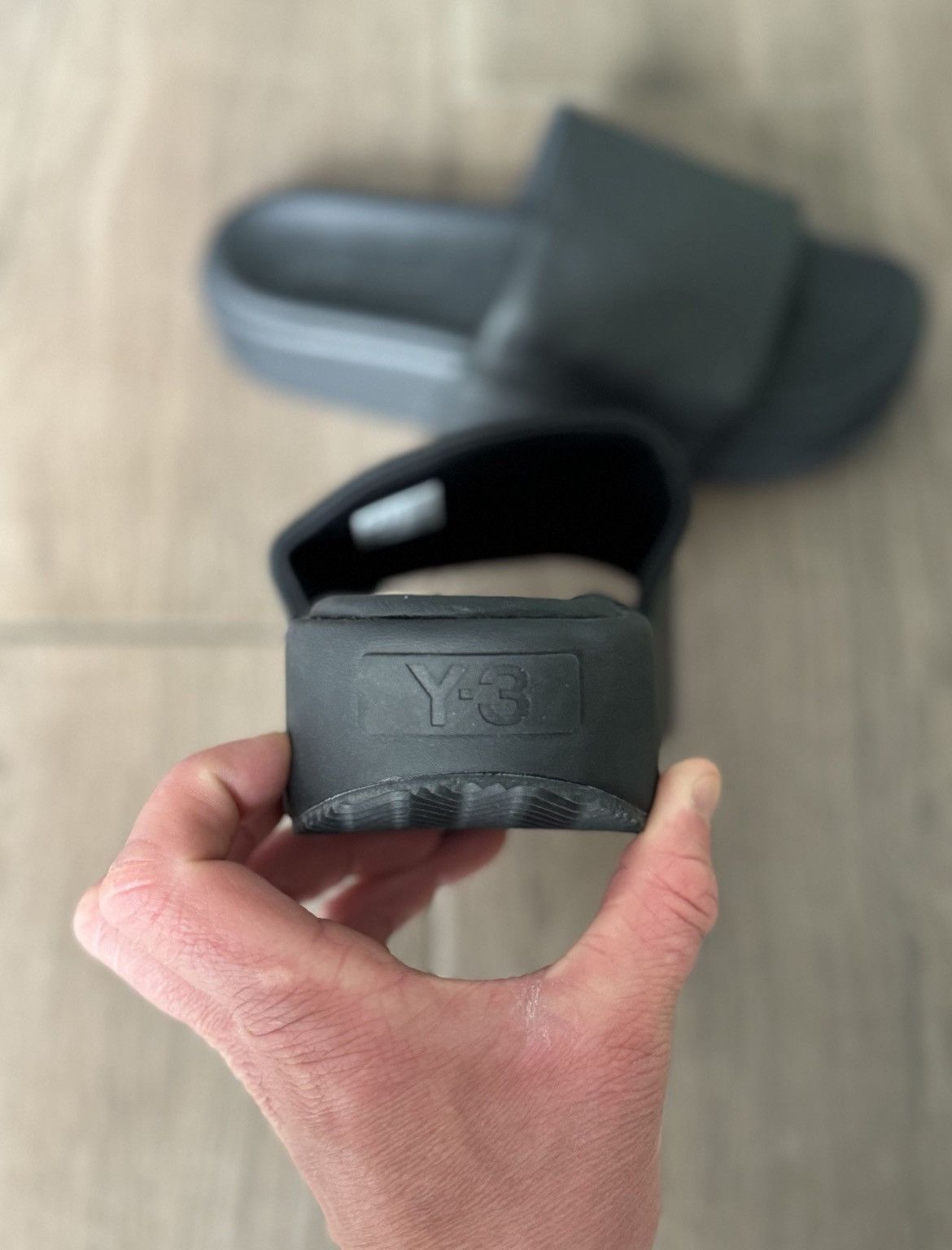 Adidas × Y-3 Adidas Y-3 slide black GW8631 yohji yamamoto shoes Size US 12 / EU 45 - 4 Thumbnail
