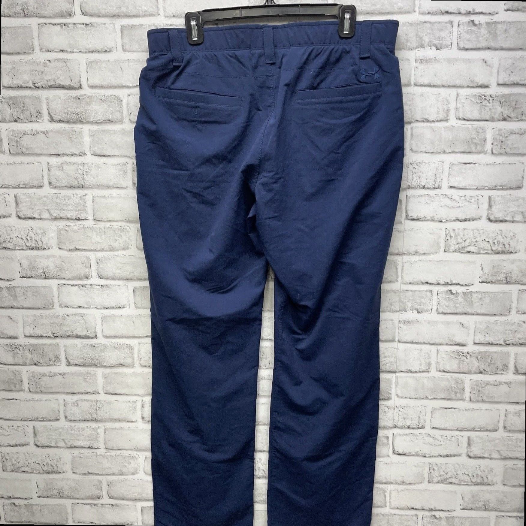 Under Armour Under Armour Chino Casual Pants Mens 36x32 Dark Blue Size US 36 / EU 52 - 5 Thumbnail