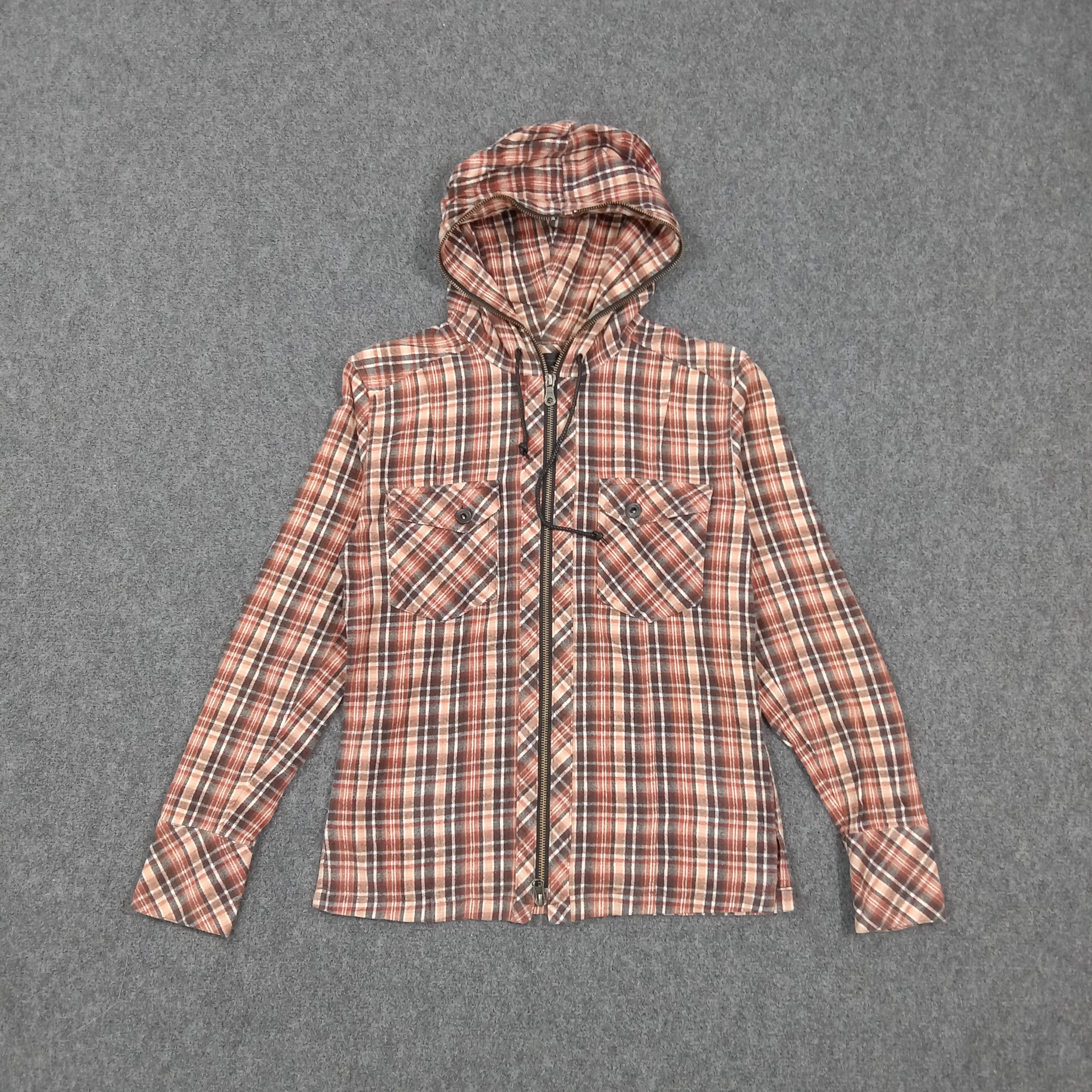Schlussel SCHLÜSSEL Japanese Brand Grunge Flannel Jacket C283N16 Size US XS / EU 42 / 0 - 1 Thumbnail