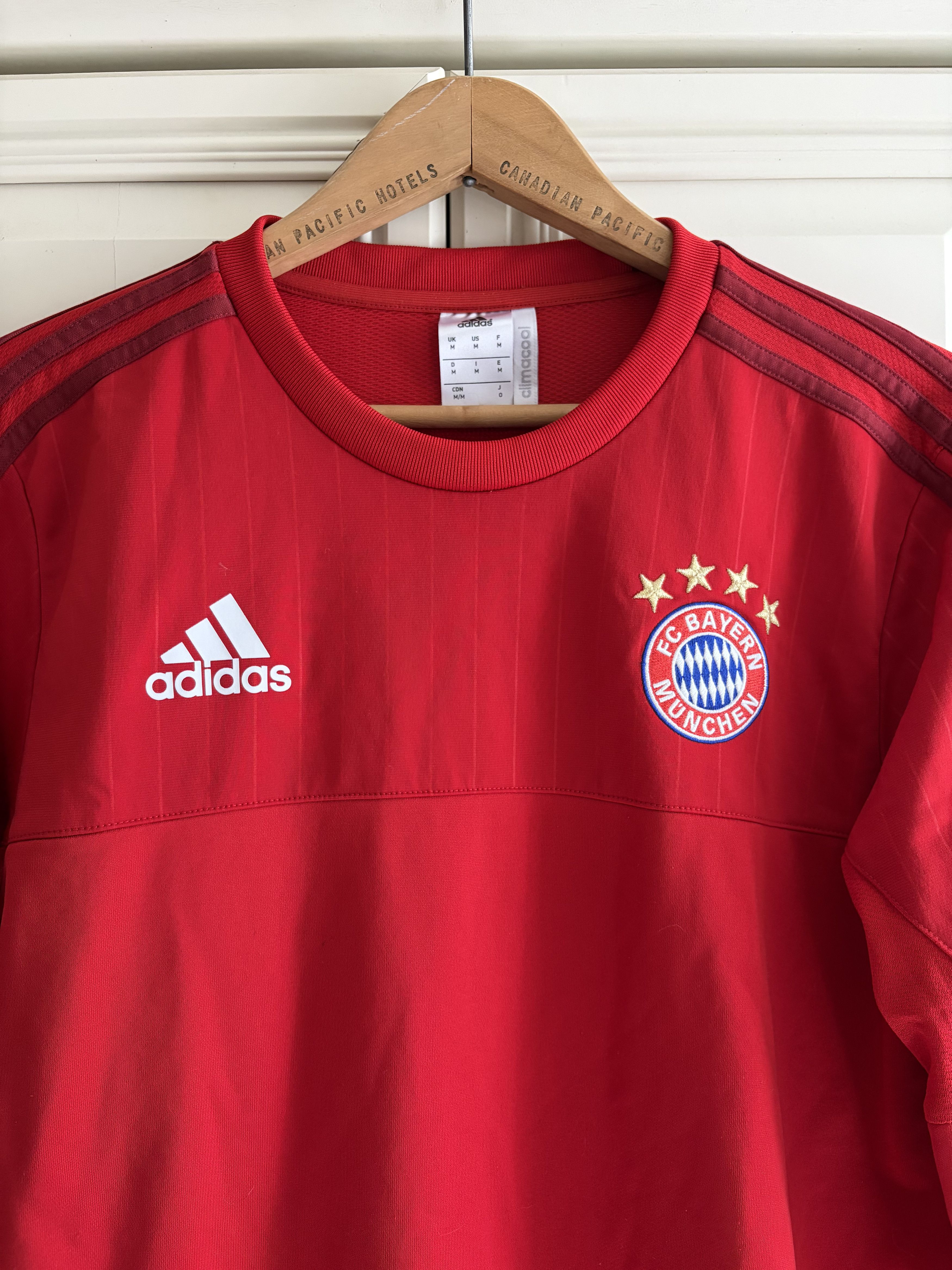 Adidas Adidas Bayern Munich 2015/16 Training Sweatshirt Size US M / EU 48-50 / 2 - 2 Thumbnail