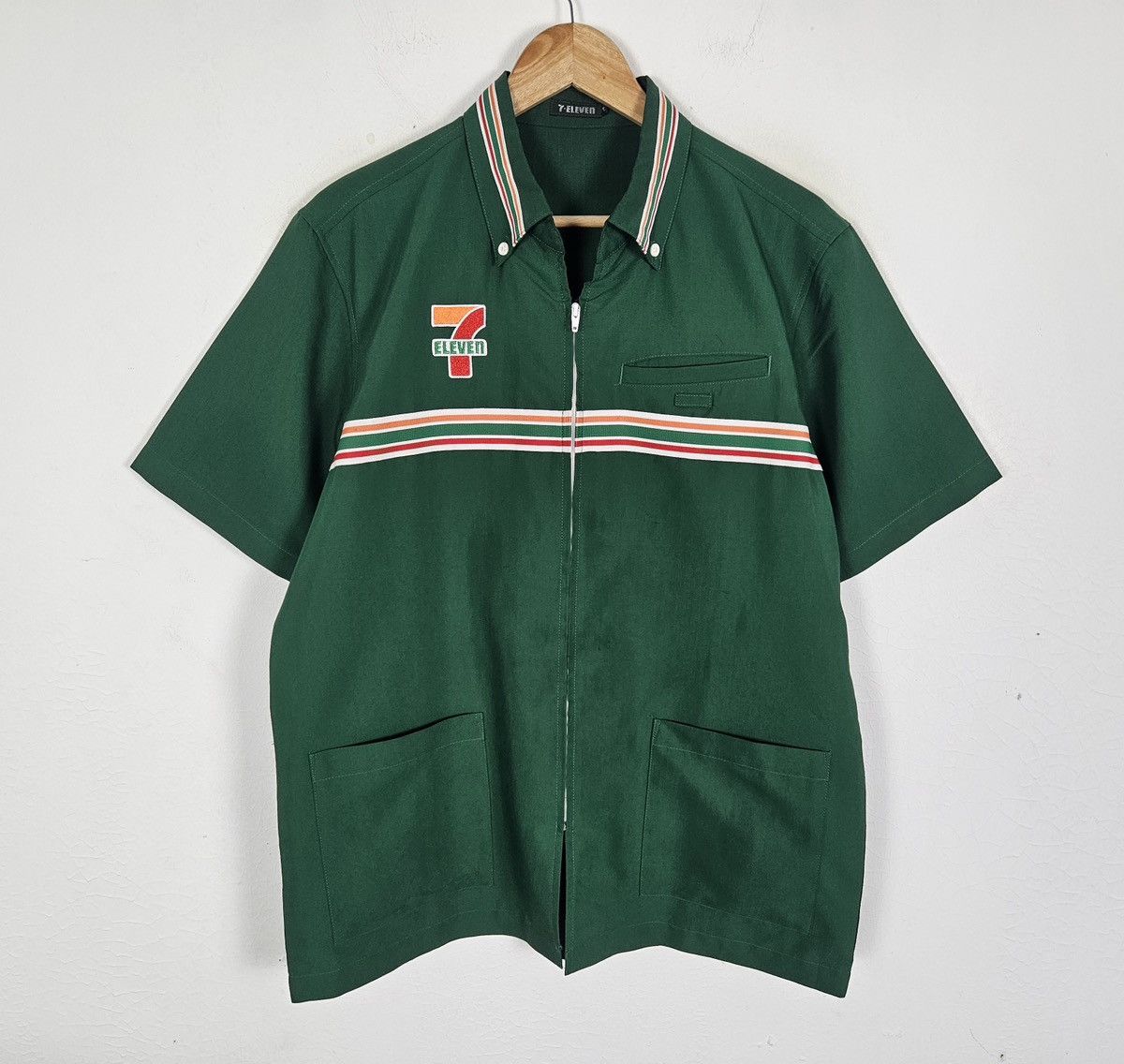 Vintage Vintage 7-Eleven work shirt mart shirt Size US L / EU 52-54 / 3 - 3 Thumbnail