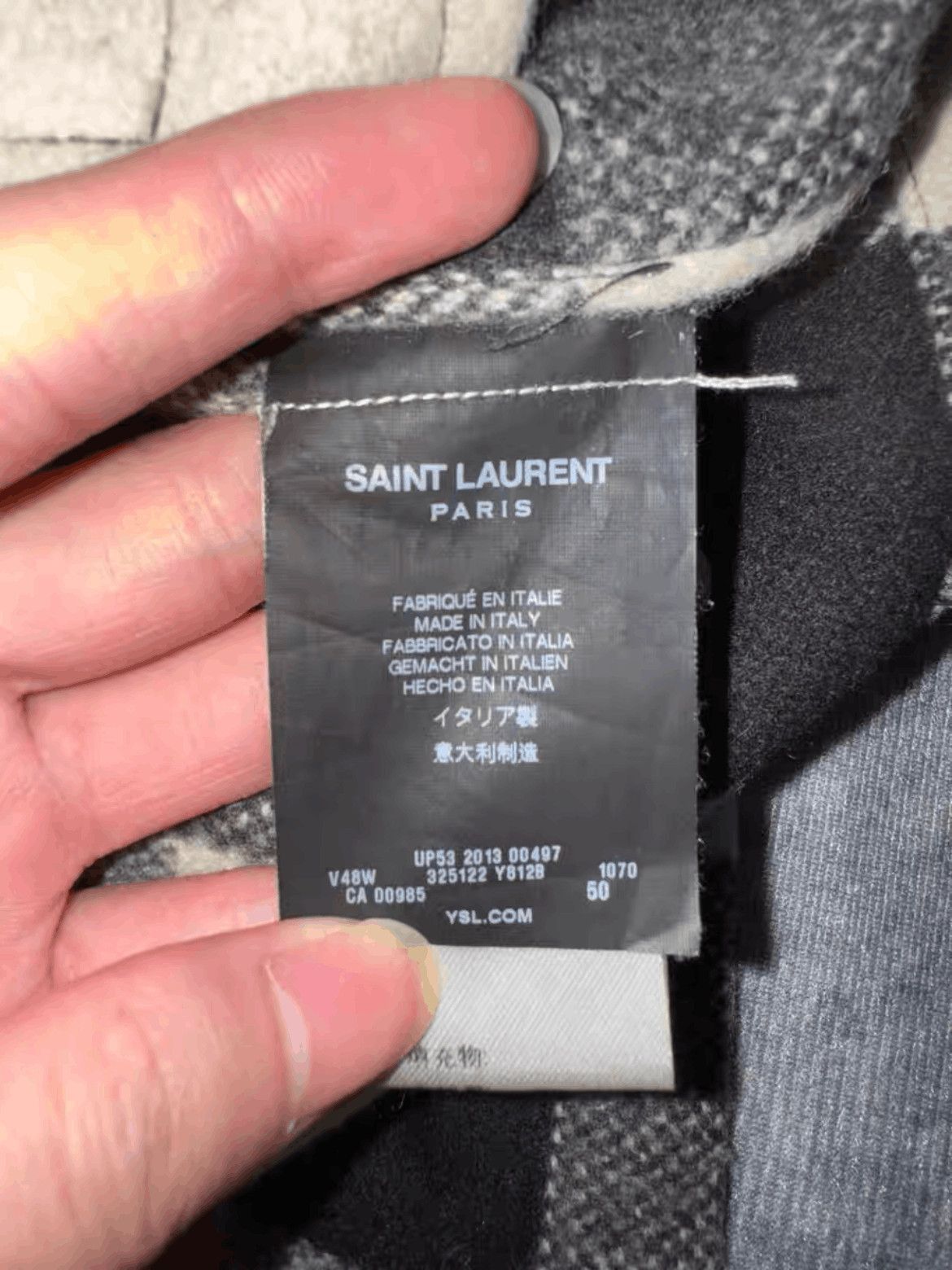 Saint Laurent Paris Sz 50 Saint Laurent Paris by Hedi 13AW Plaid Jacket-2508 Size US M / EU 48-50 / 2 - 8 Thumbnail