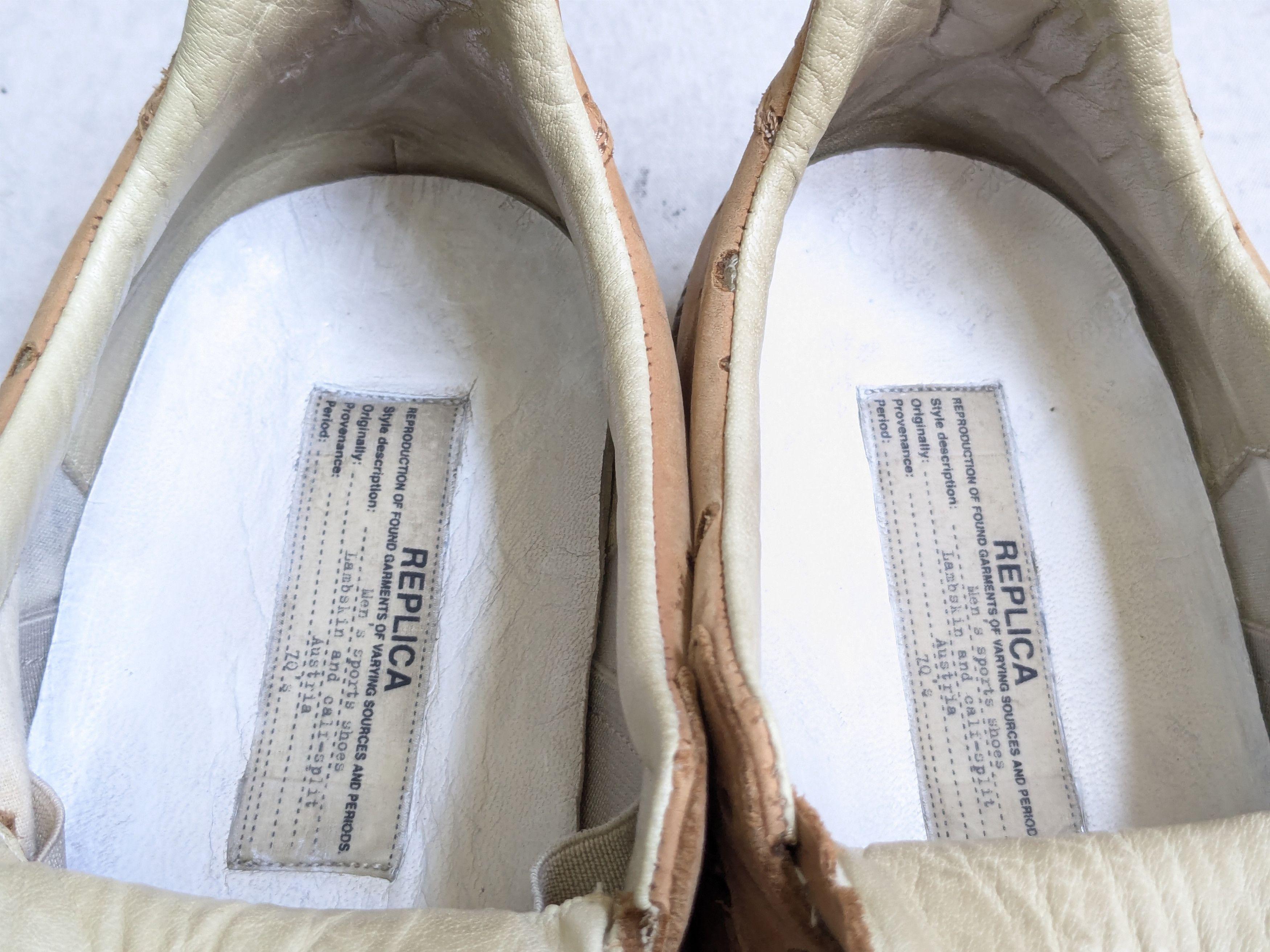 Maison Margiela Maison Margiela Replica GAT 12 45 Brown Low Tops Leather Size US 12 / EU 45 - 7 Thumbnail