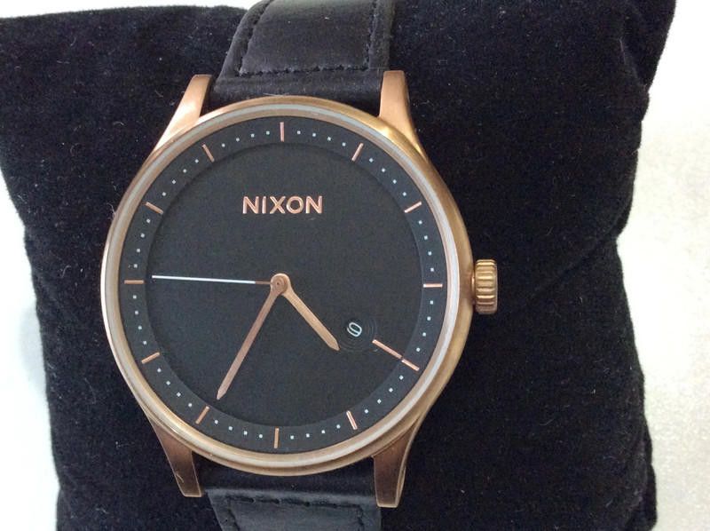 Nixon Nixon men's black dial leather strap watch Size ONE SIZE - 2 Thumbnail