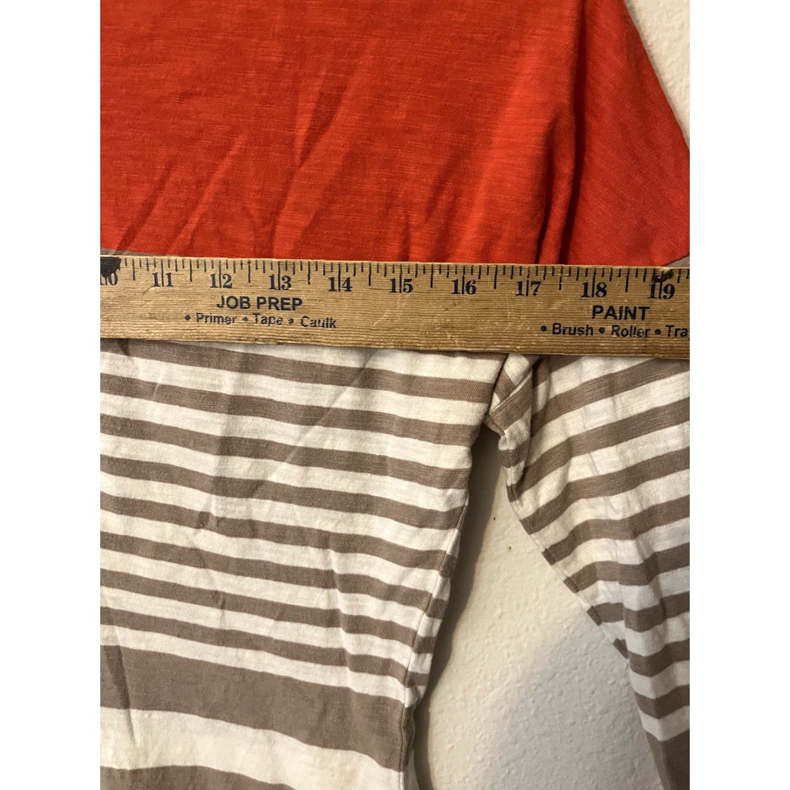 Express Express dress tunic stripes orange tan long sleeve Small stretch casual soft Size S / US 4 / IT 40 - 5 Thumbnail