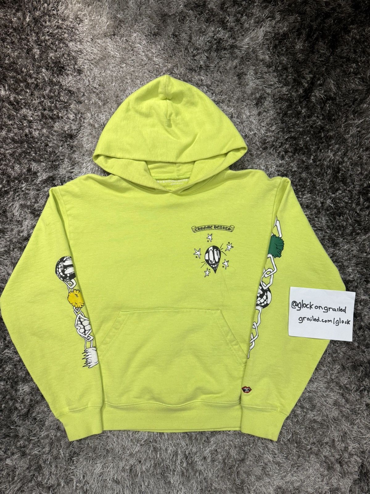 Chrome Hearts Chrome Hearts Matty Boy Link Lime Green Hoodie Size Small Size US S / EU 44-46 / 1 - 1 Thumbnail