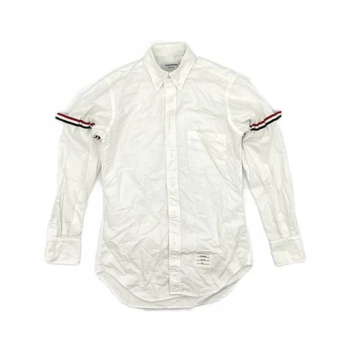 Thom Browne Thom Browne Classic Long Sleeve Shirt with Stripes -2507 Size US S / EU 44-46 / 1 - 8 Thumbnail