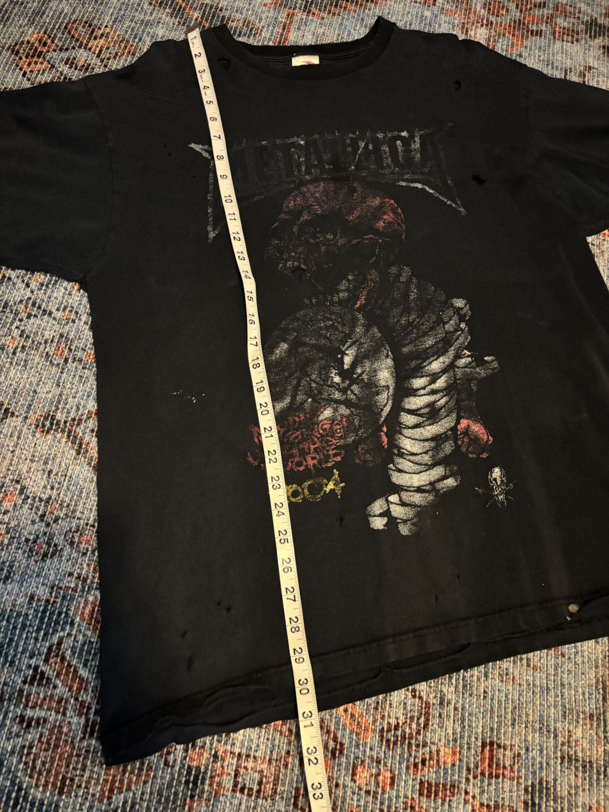 Fruit Of The Loom × Metallica × Vintage Vintage 2004 Metallica Tour Tee Size US XL / EU 56 / 4 - 7 Thumbnail