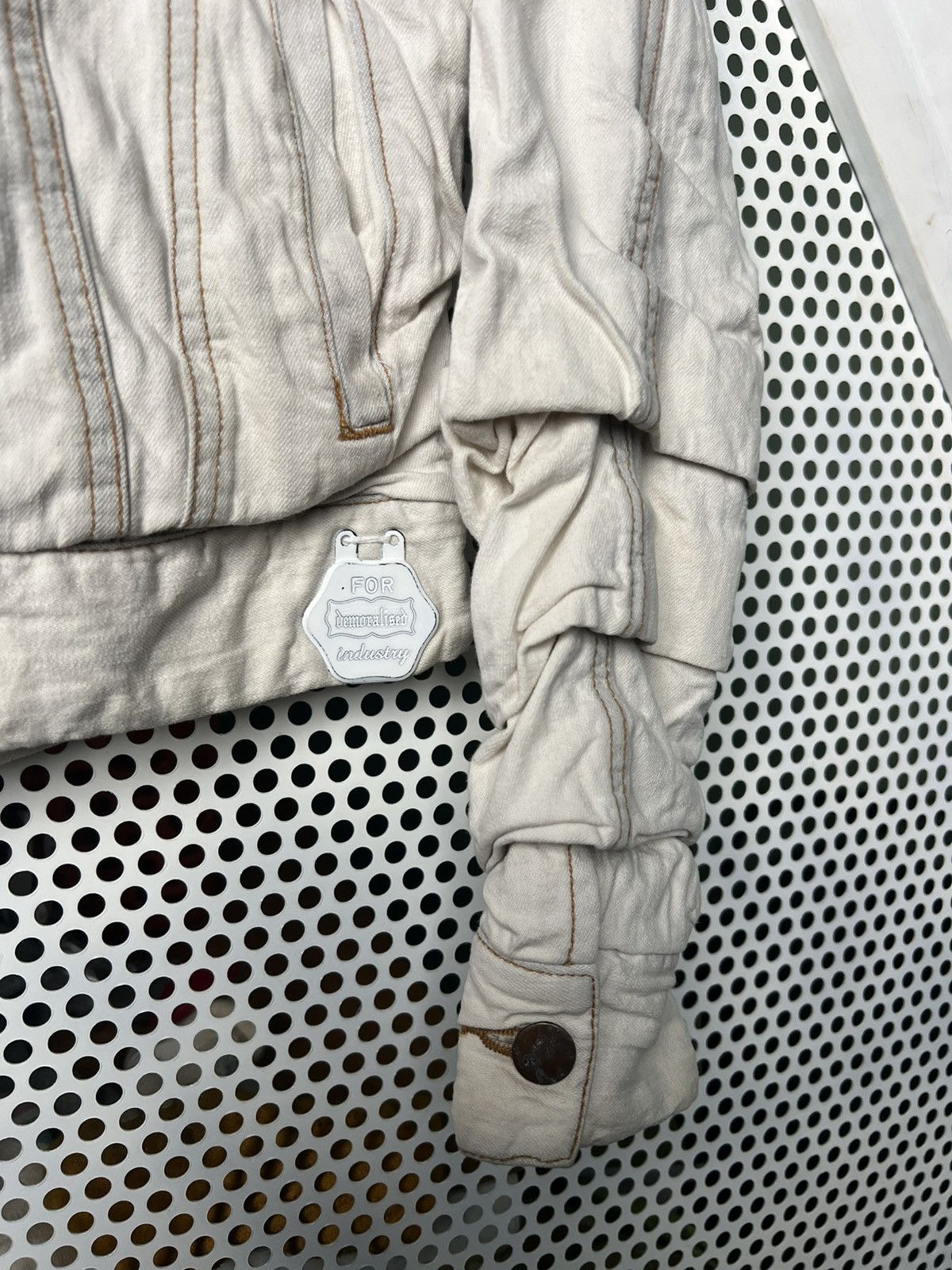 Maison MIHARA YASUHIRO MiharaYasuhiro AW05 Layered Stack Denim Jacket Size US M / EU 48-50 / 2 - 4 Thumbnail