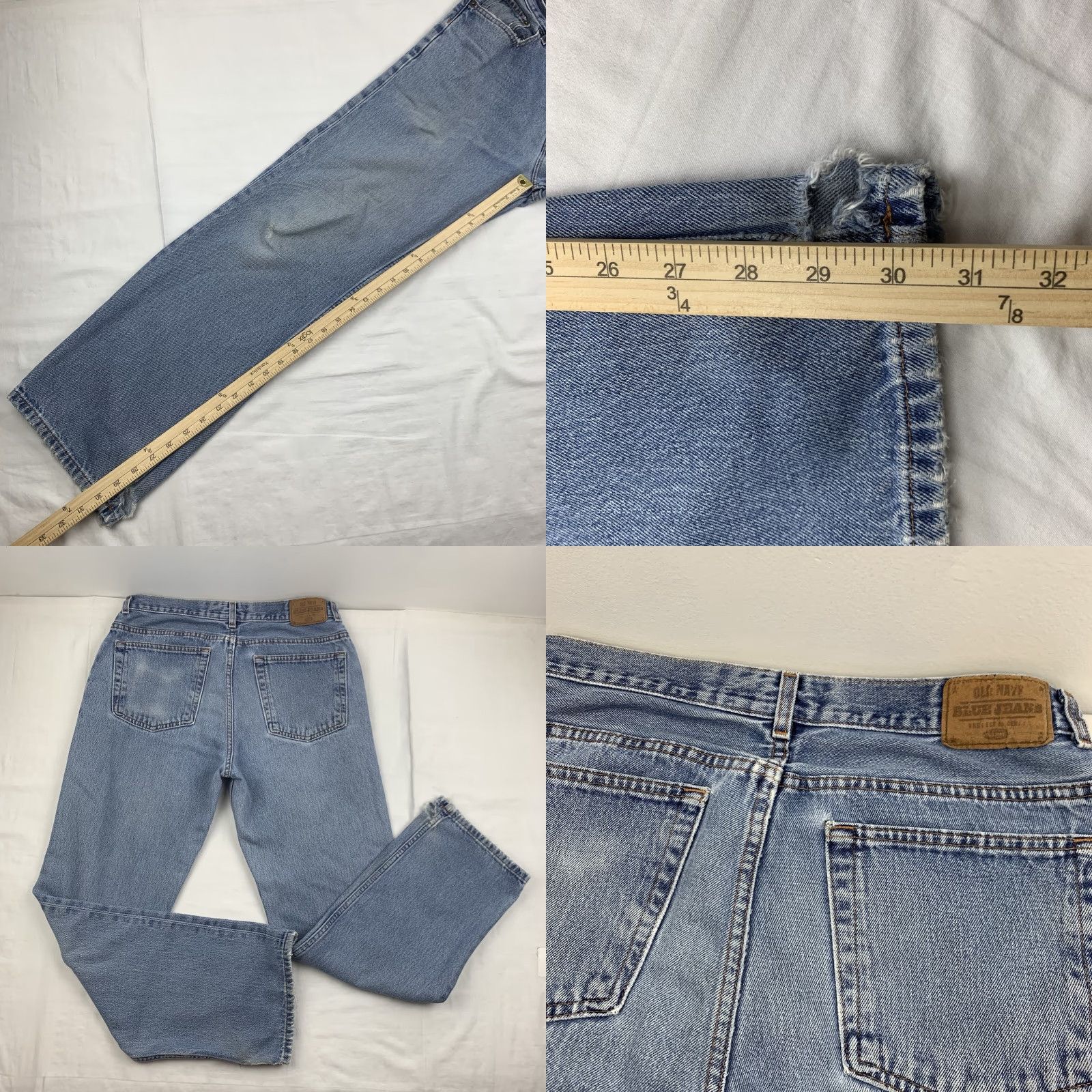 Old Navy VINTAGE Old Navy Jeans Men's 33 Blue Regular Fit Straight Leg Denim Y2K Grunge Size US 33 - 8 Thumbnail