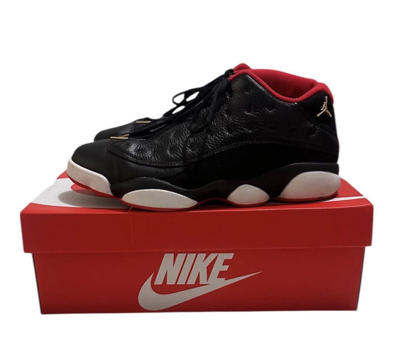 Jordan Brand Air Jordan 13 Retro Low Bred - Black/University Red - Size 9 Size US 9 / EU 42 - 4 Thumbnail