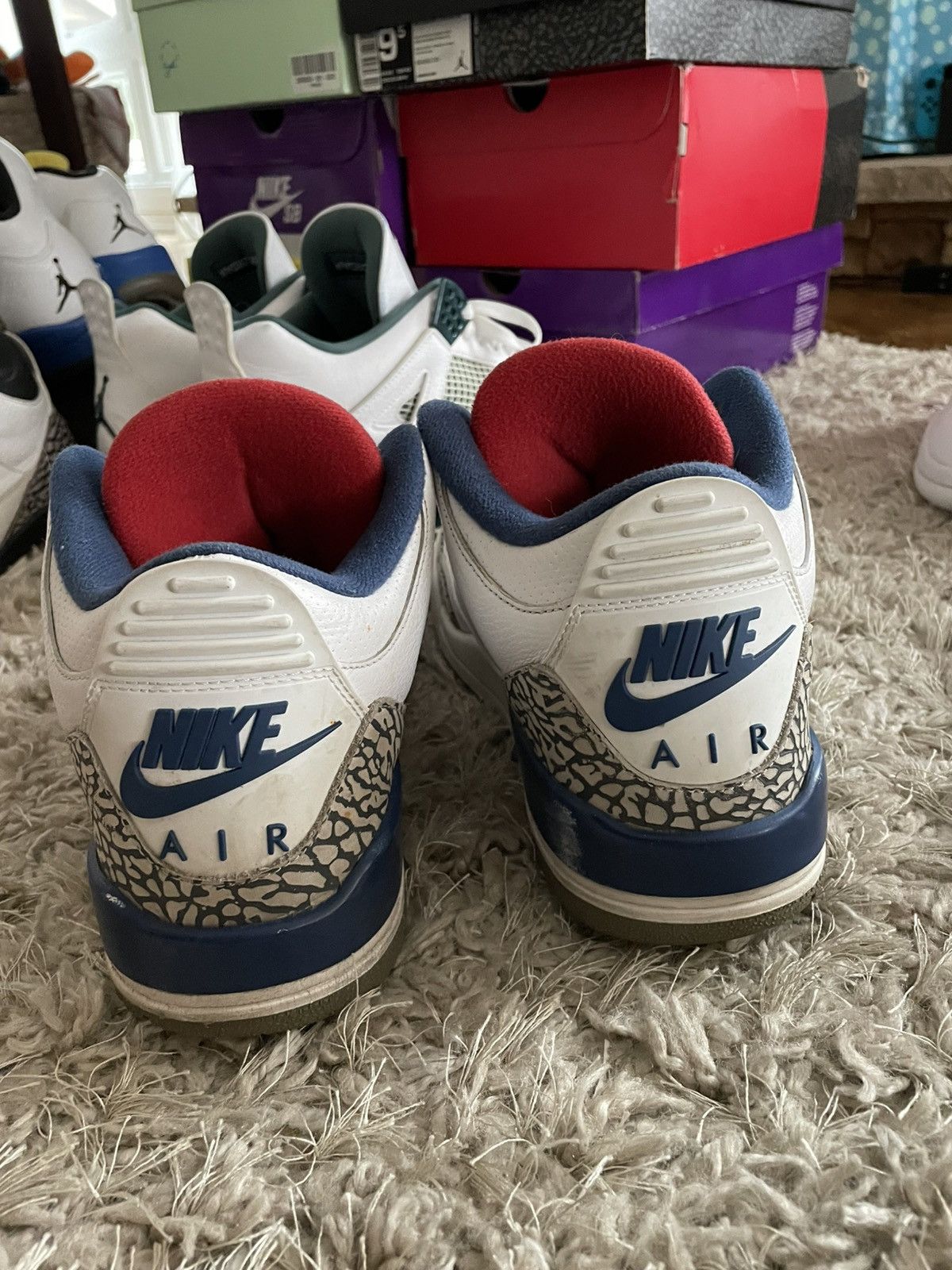 Jordan Brand Jordan 3 True Blue Size US 9.5 / EU 42-43 - 6 Thumbnail