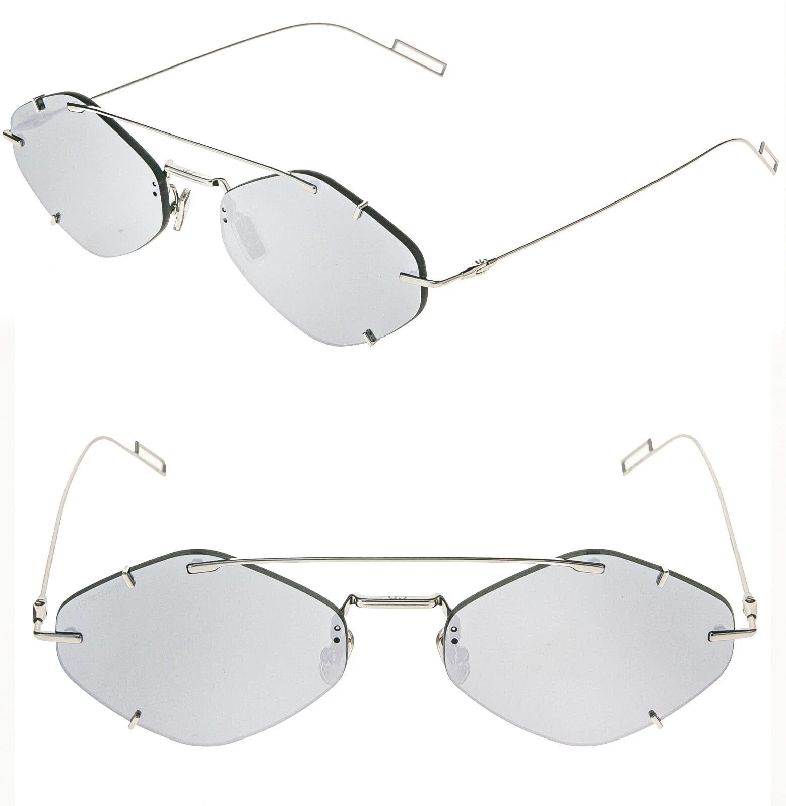 Christian Dior Monsieur CHRISTIAN DIOR INCLUSION Silver Mirrored Fashion Sunglasses Size ONE SIZE - 1 Thumbnail