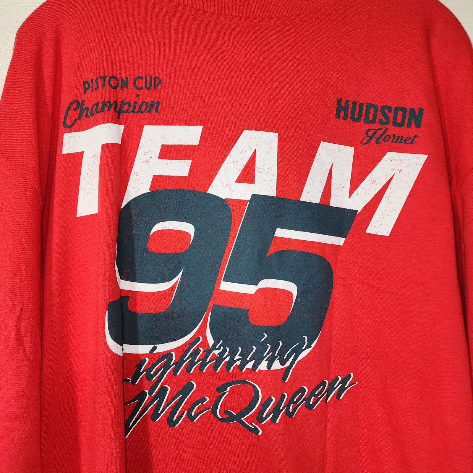 Disney Lighting McQueen women medium red shirt Size US M / EU 48-50 / 2 - 6 Thumbnail