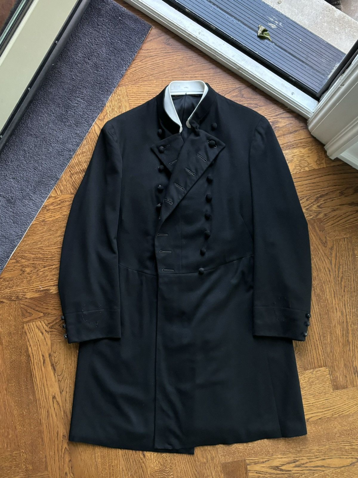 Vintage 1920s Wool Coat Antique Peacoat Greatcoat True Vintage Wool Size US M / EU 48-50 / 2 - 12 Thumbnail