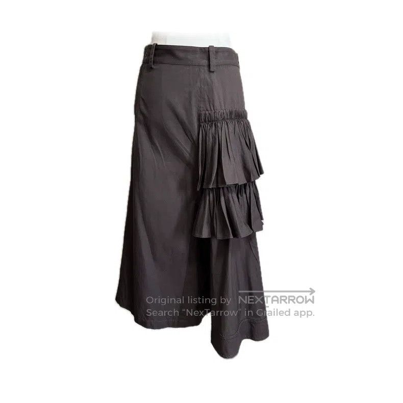 Yohji Yamamoto Yohji Yamamoto size 1 Ruffled ruffled culottes pants Size 24" / US 00 / IT 34 - 1 Thumbnail