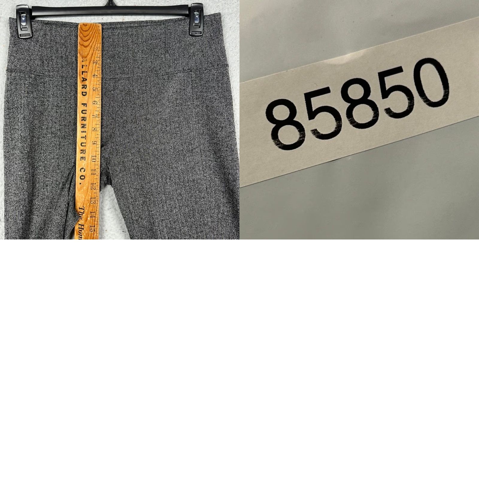 Athleta Athleta Pants Women Large Gray Herringbone Pull On Stretch Textured Slim Everyday Workwear Casual Ankle Womens Size 36" / US 14 / IT 50 - 8 Thumbnail