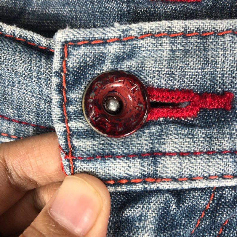 Edwin × Jean × Vintage Vintage Edwin 503 Blue Trip Denim Jean Pant Size US 32 / EU 48 - 9 Thumbnail