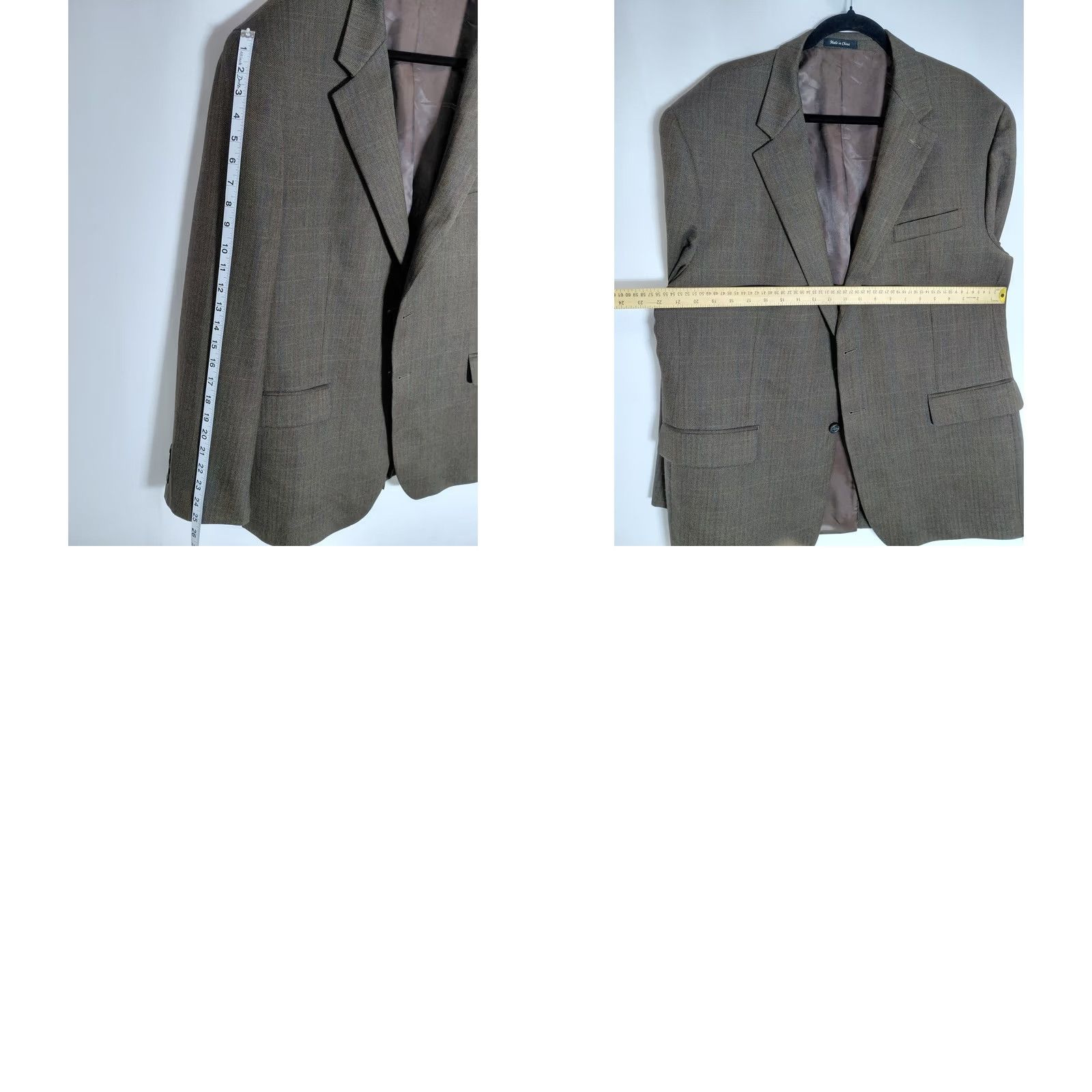 Izod IZOD Brown Solid 100% Wool Blazer Men Size 46R Long Sleeve Business Formal Size US XXL / EU 58 / 5 - 8 Thumbnail