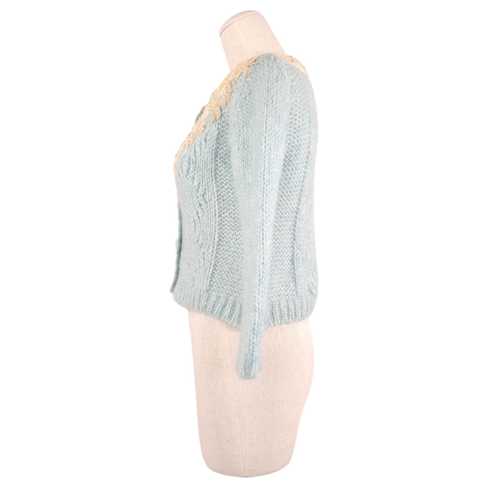 Free People FP One Free People Pixie Wool Blend Cardi Blue Extra Small Size XS / US 0-2 / IT 36-38 - 2 Thumbnail