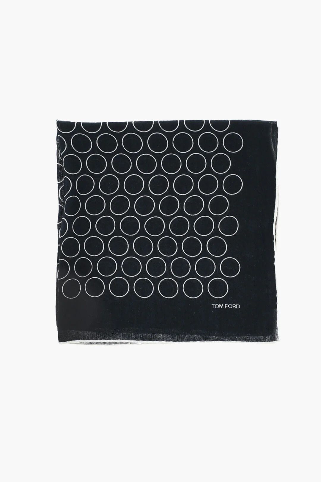 Tom Ford og1mm0426 Size: OS / Silk-Blend Scarf in Black Size ONE SIZE - 1 Thumbnail