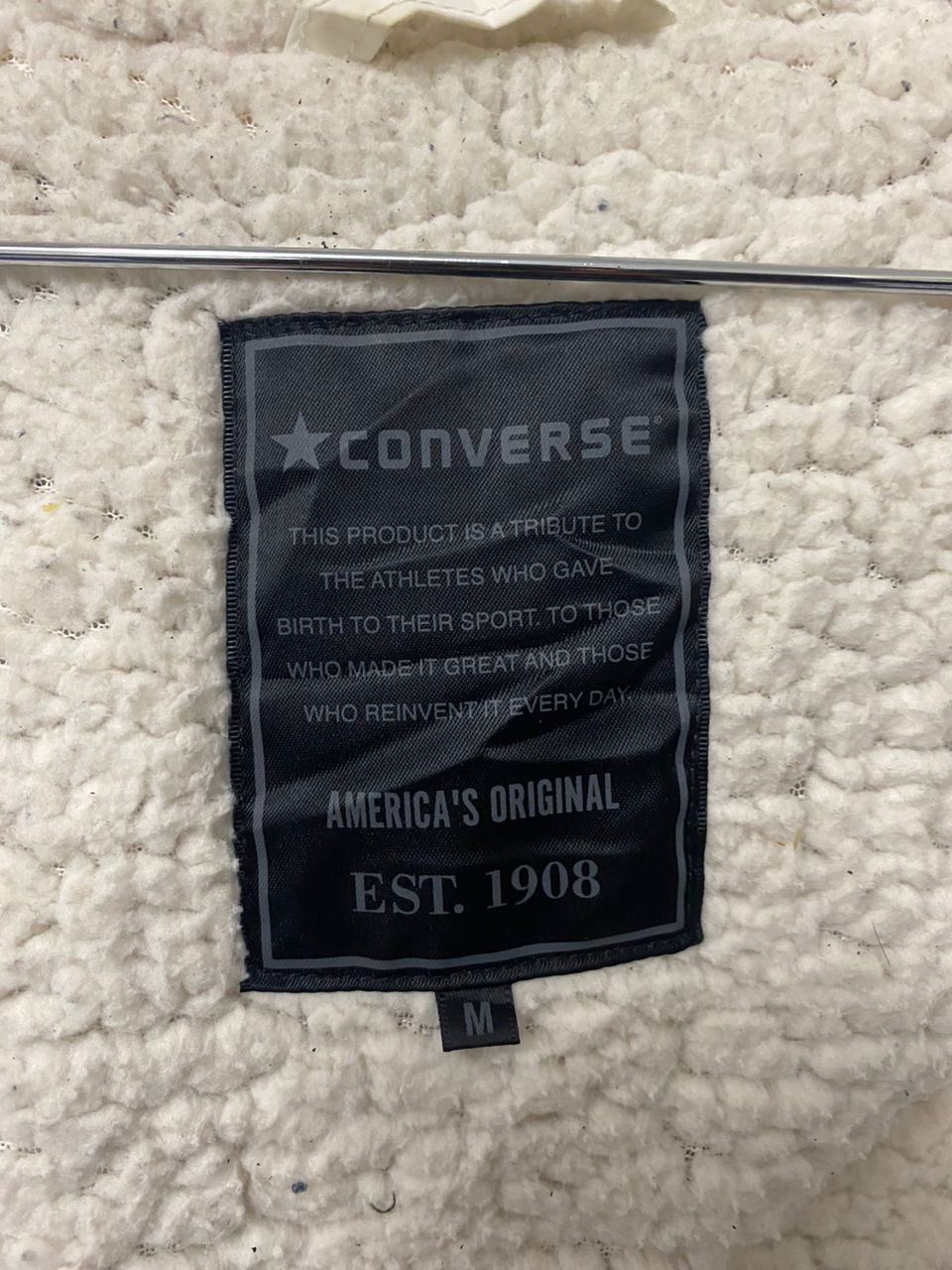Converse Vintage Converse Hooded Sherpa Jacket Size US M / EU 48-50 / 2 - 9 Thumbnail