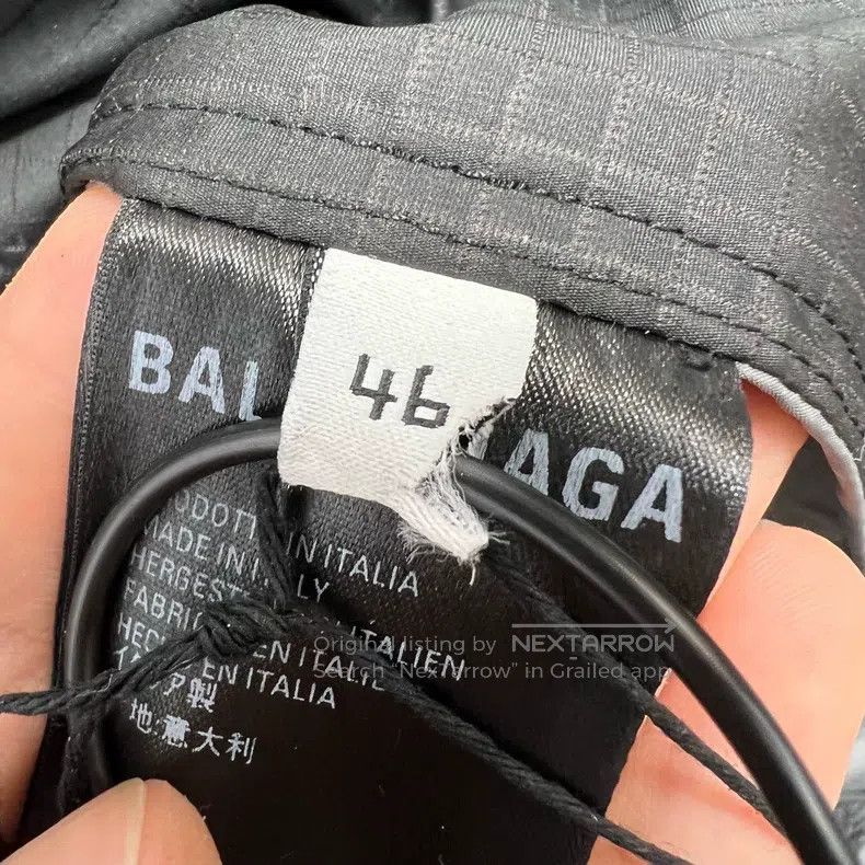 Balenciaga Balenciaga Three Color Patchwork Big Logo Nylon Windbreake Size US S / EU 44-46 / 1 - 4 Thumbnail
