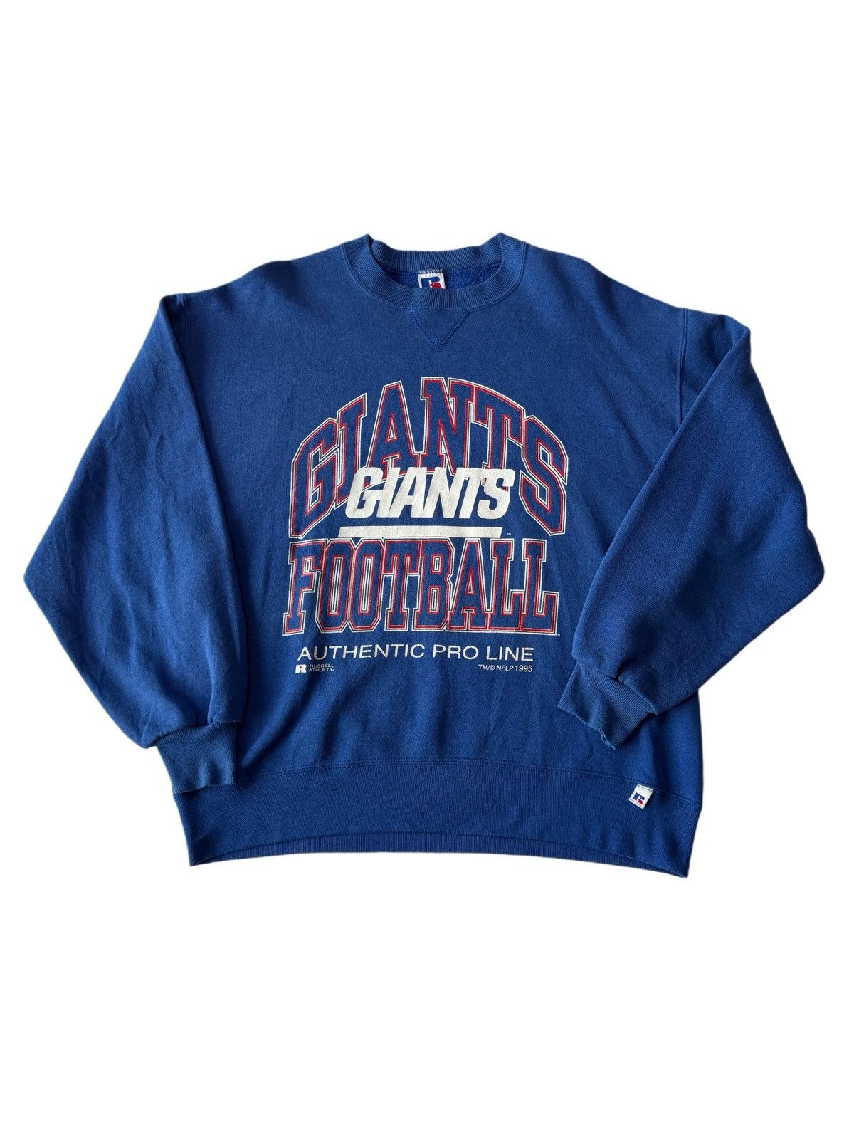 Russell Athletic VINTAGE 90s NY GIANTS SWEATSHIRT Size US L / EU 52-54 / 3 - 1 Thumbnail