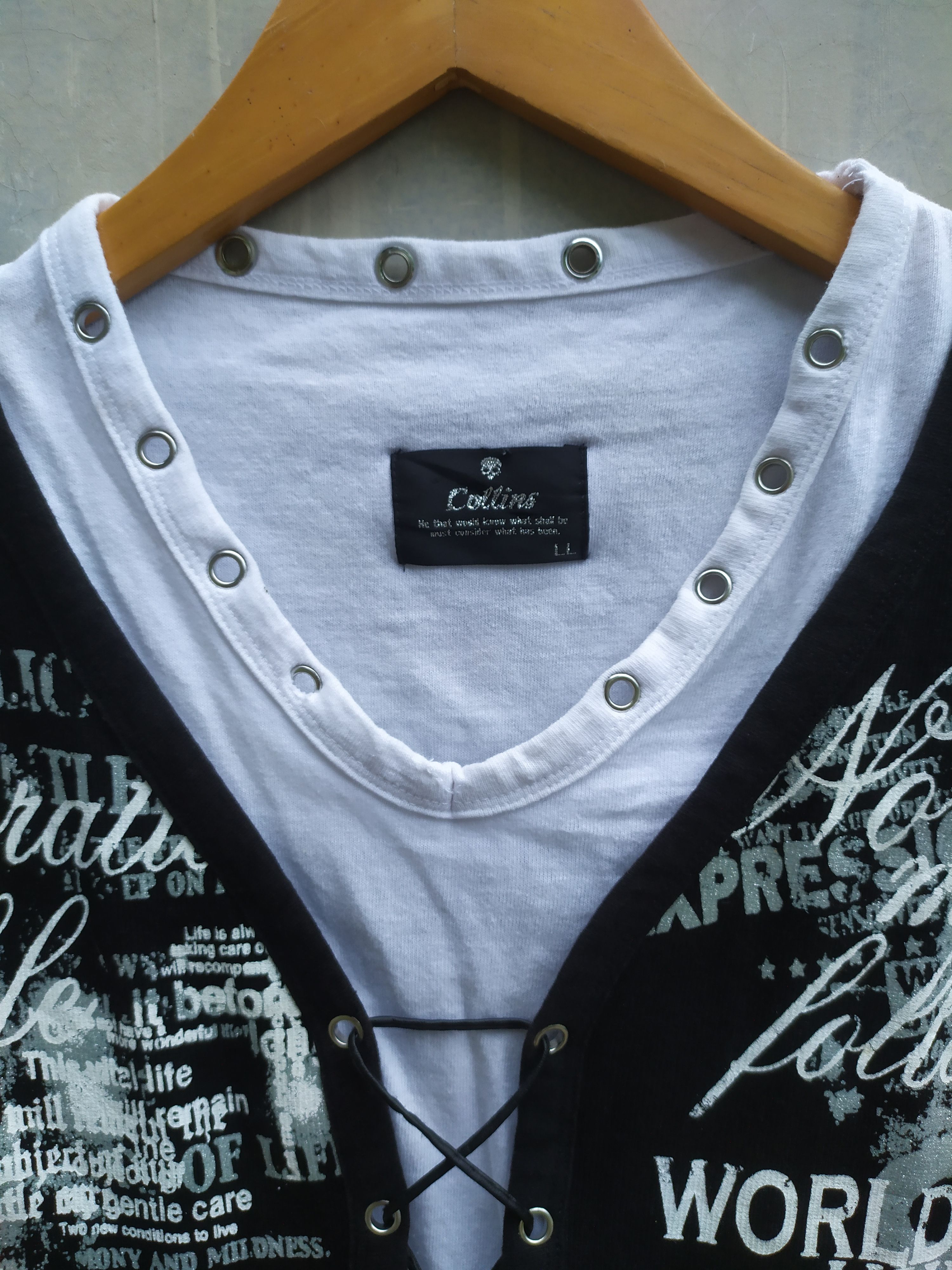 Japanese Brand Japanese Brand Collins Poem Skull Sleeveless Size US L / EU 52-54 / 3 - 7 Thumbnail