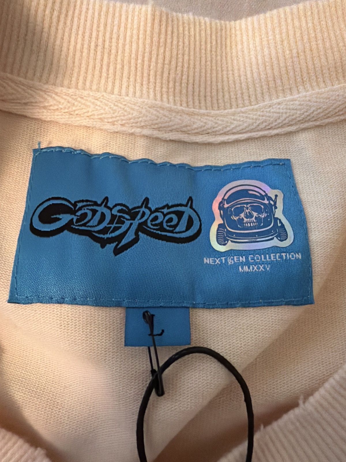Godspeed Godspeed Hollywood Hills Have Eyes Tee Cream Blue Size L Size US L / EU 52-54 / 3 - 8 Thumbnail