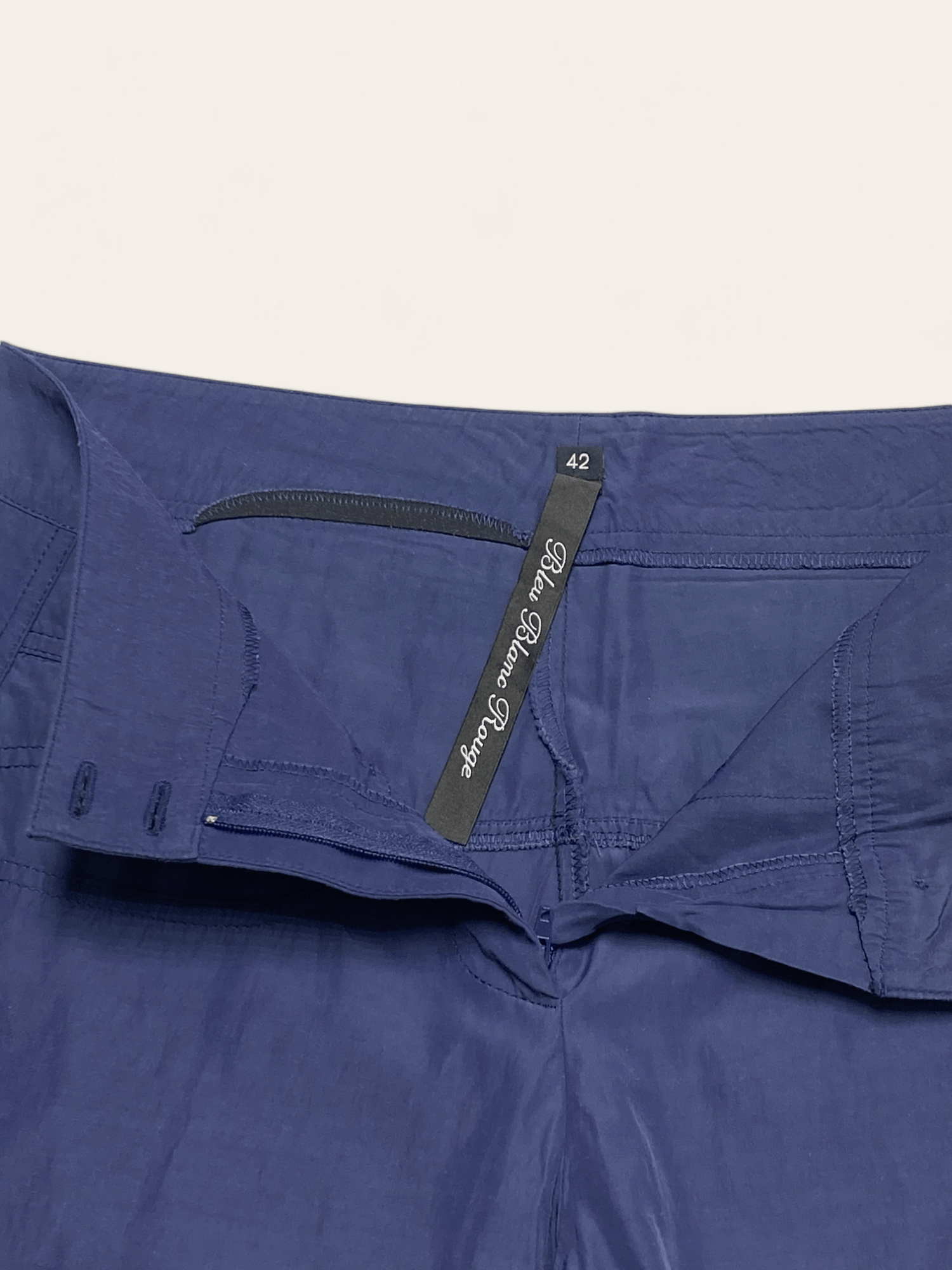 Japanese Brand Vintage BLEU BLANC ROUGE Baggy Oversized Wide Hem Pants Size 33" - 6 Thumbnail