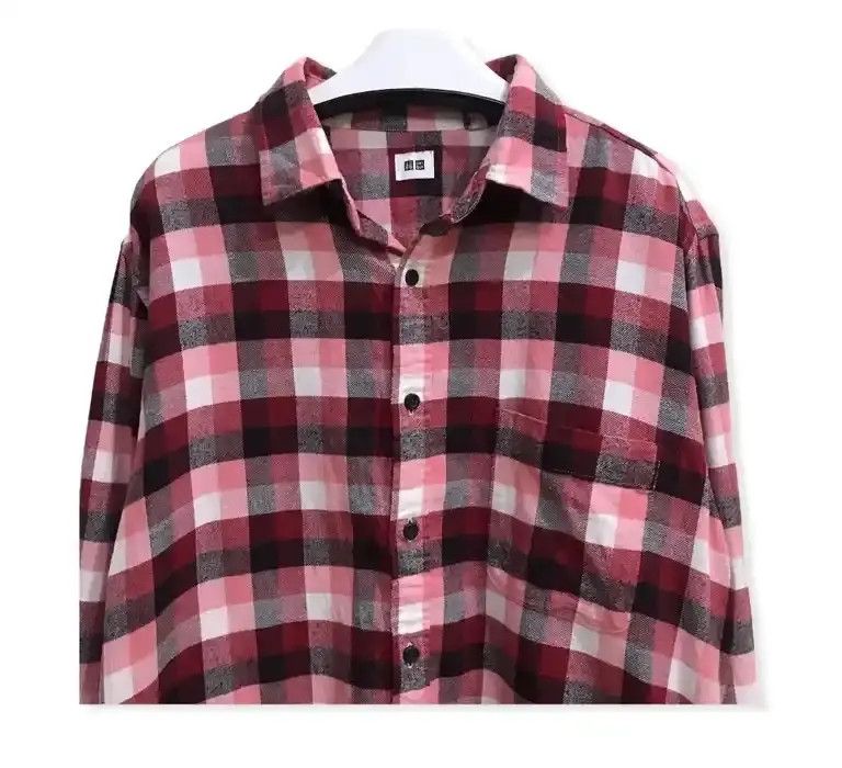 Japanese Brand × Uniqlo Japanese Brand Uniqlo Flannel Shirt Size ONE SIZE - 2 Thumbnail