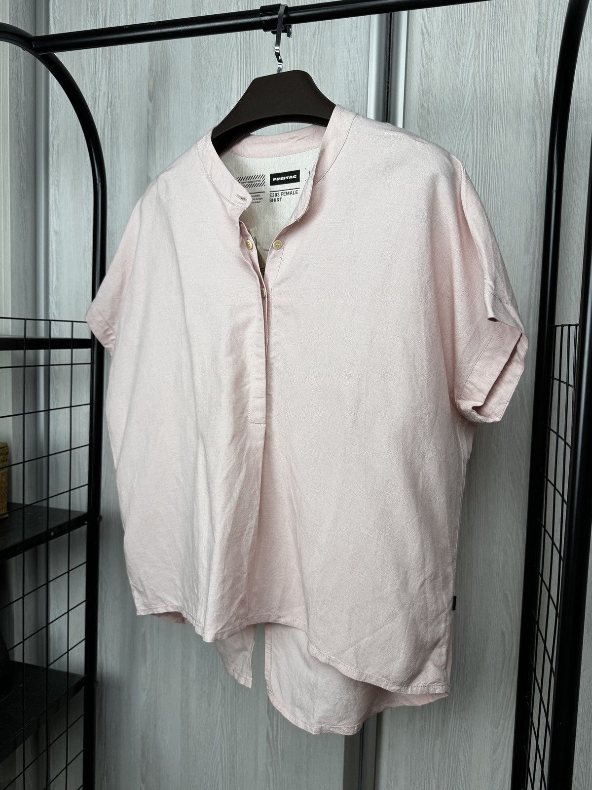 Freitag Freitag E383 Female Linen Modal Blend ss shirt size L Size L / US 10 / IT 46 - 4 Thumbnail