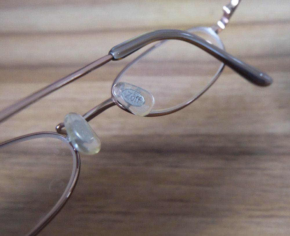Japanese Brand Zoff Glasses Bronze Copper Slim Frame Size ONE SIZE - 4 Thumbnail