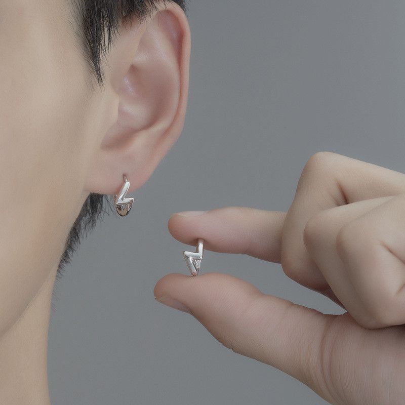 Jewelry × Sterling Silver Vibe Earrings One Pairs Chrome Jewelry Size ONE SIZE - 2 Thumbnail