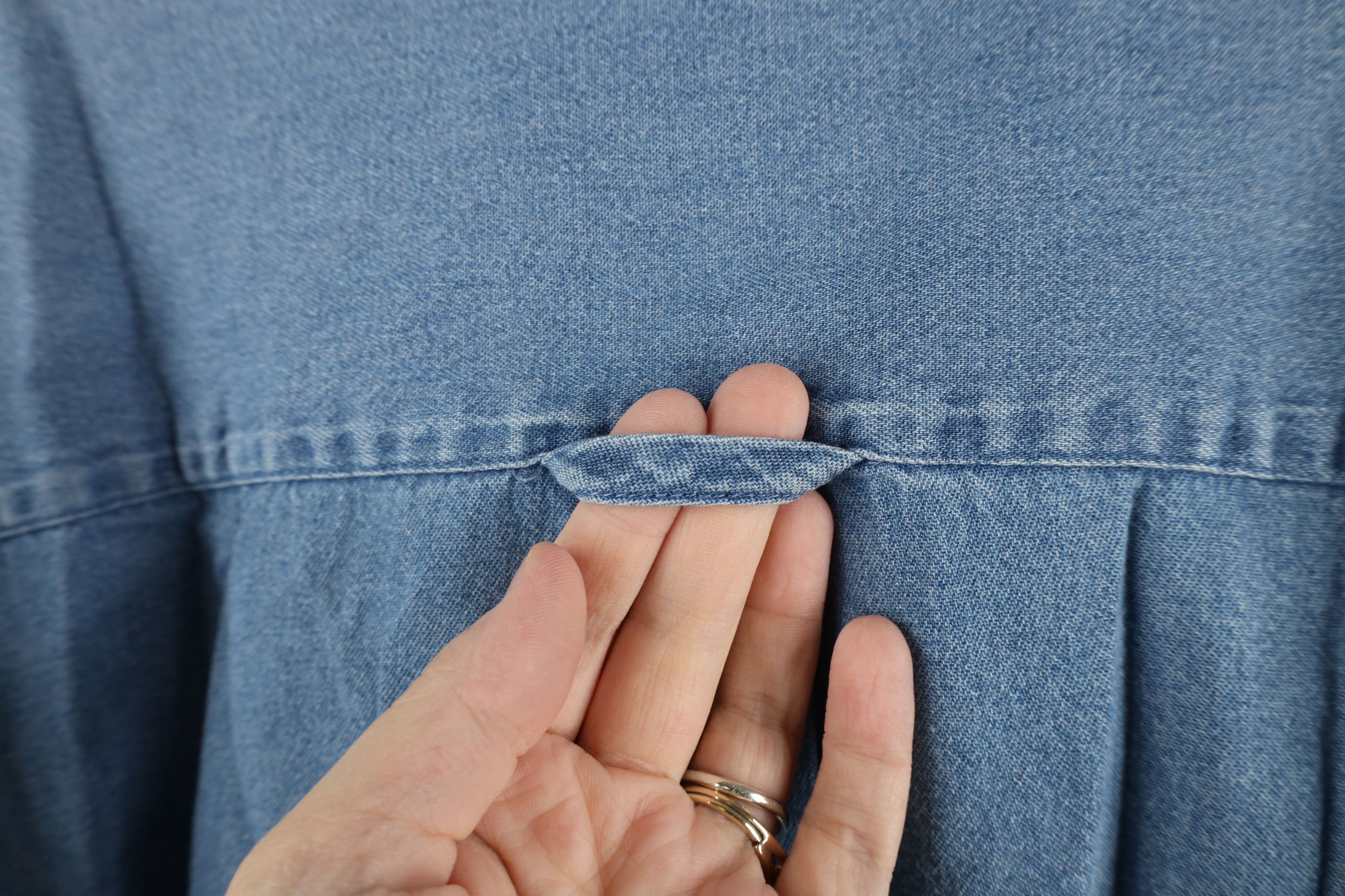 Vintage Vintage 90s Streetwear Denim Jean Collared Button Down Shirt Size US XXL / EU 58 / 5 - 10 Thumbnail