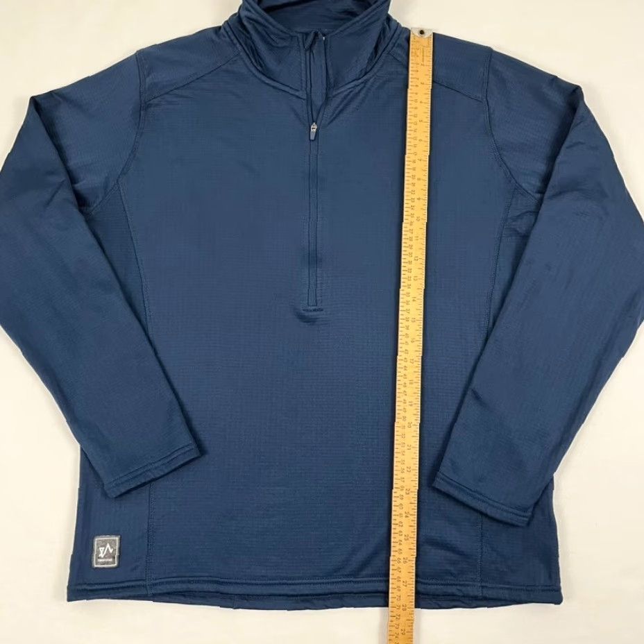 Vintage TwentyFour Norway Pullover Jacket Adult Mens XL Blue Fleece Lined 1/2 Zip Active Outdoor Sports Regular Long Sleeve Solid Size US XL / EU 56 / 4 - 4 Thumbnail