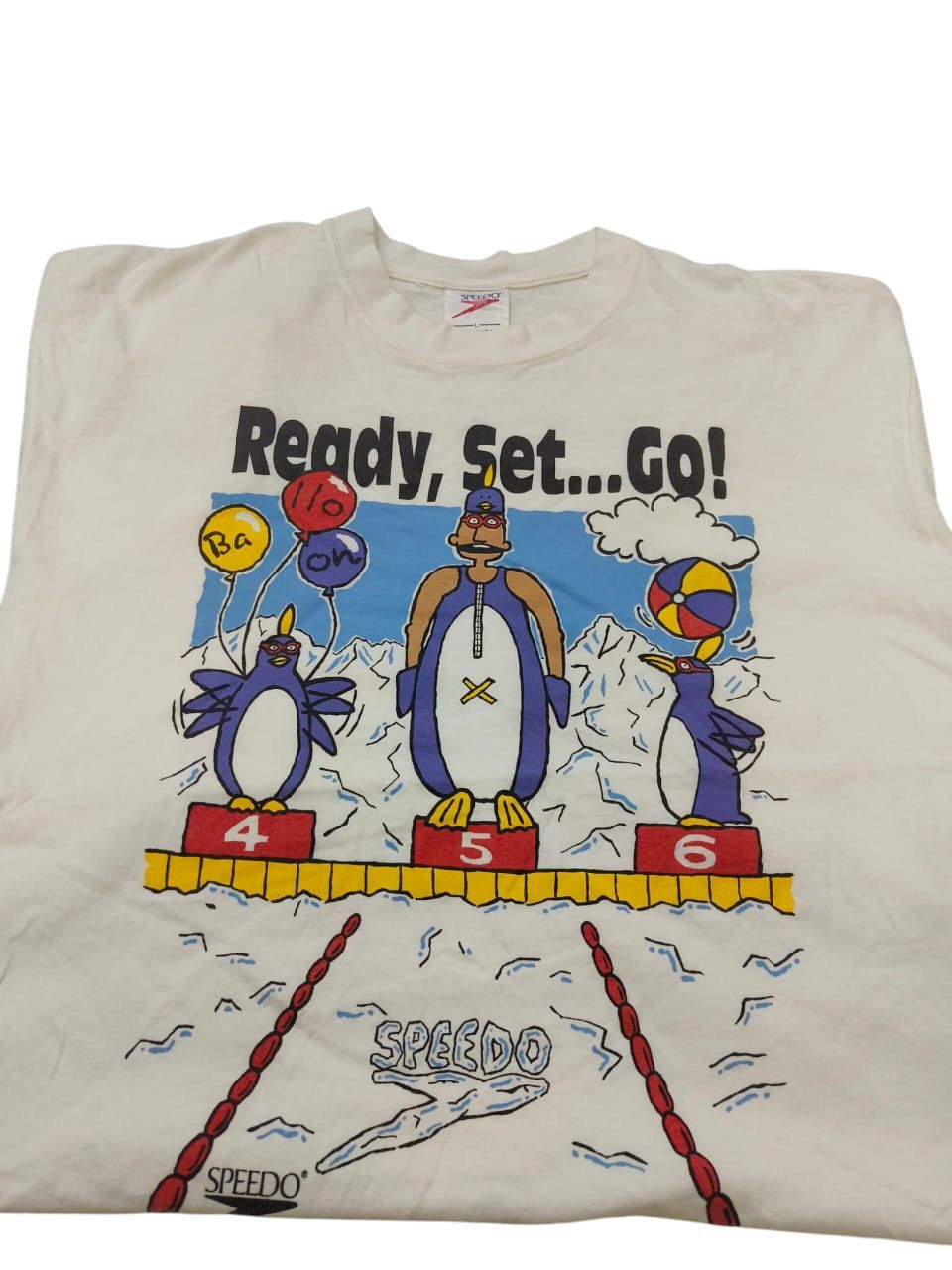 Japanese Brand Vintage Speedo Tee Size US L / EU 52-54 / 3 - 3 Thumbnail