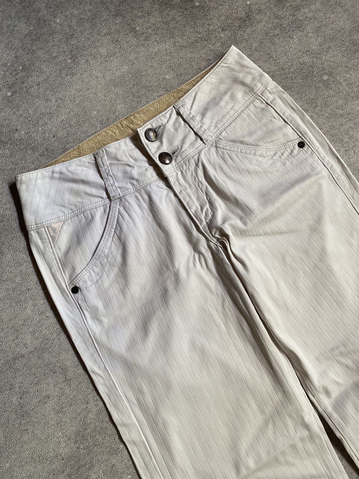 Japanese Brand × Le Grande Bleu (L.G.B.) × Vintage Brappers Flare Stripe Pants Size 28" / US 6 / IT 42 - 3 Thumbnail