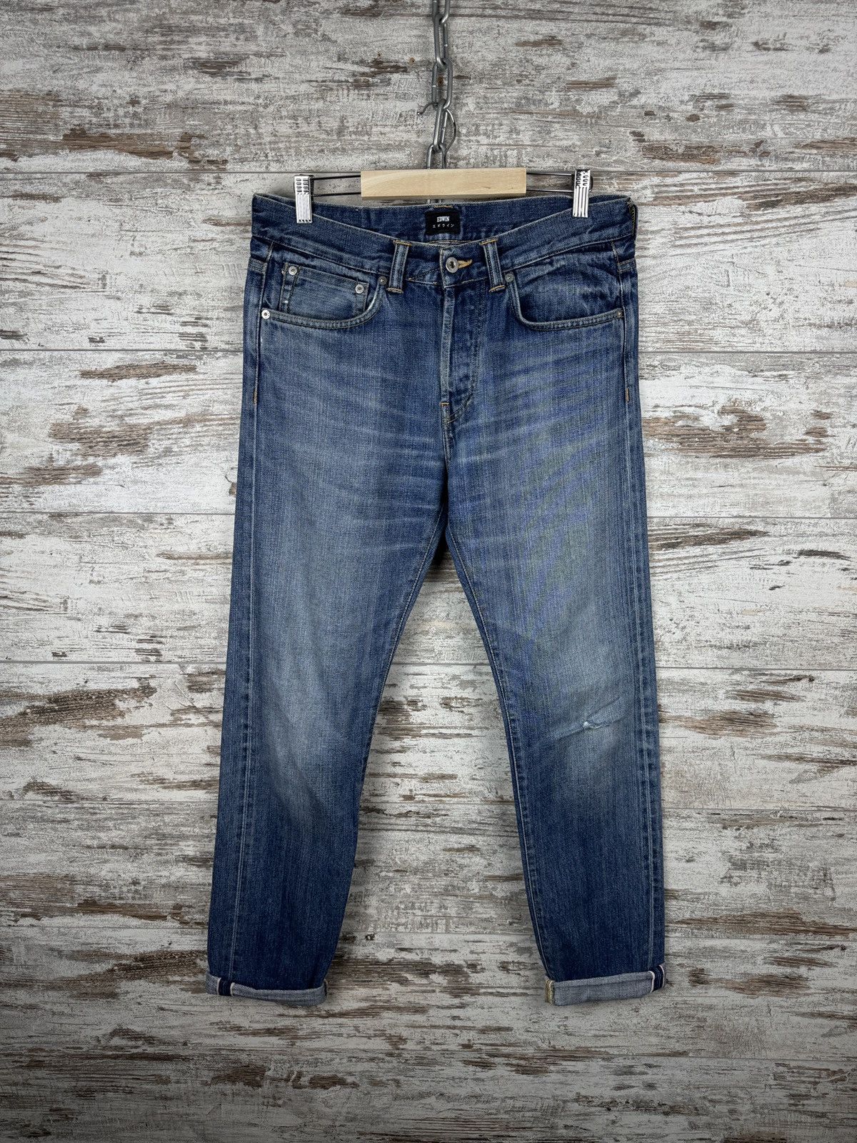Edwin Mens Vintage Edwin Javanese denim jeans Selvedge pants rare Size US 31 - 2 Thumbnail