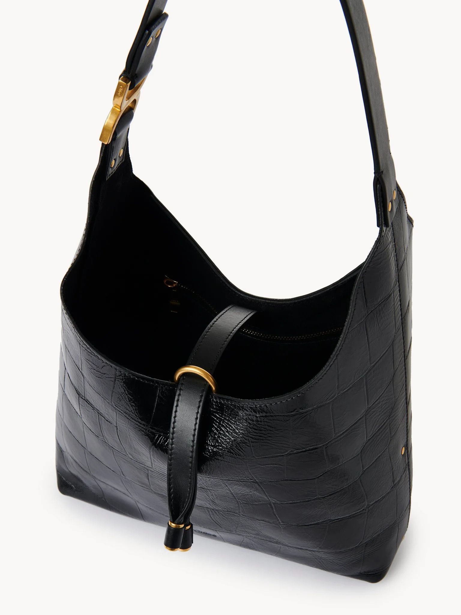 Chloe o1loc1c0626 Size: OS / Small Marcie Hobo Bag in Black Size ONE SIZE - 8 Thumbnail