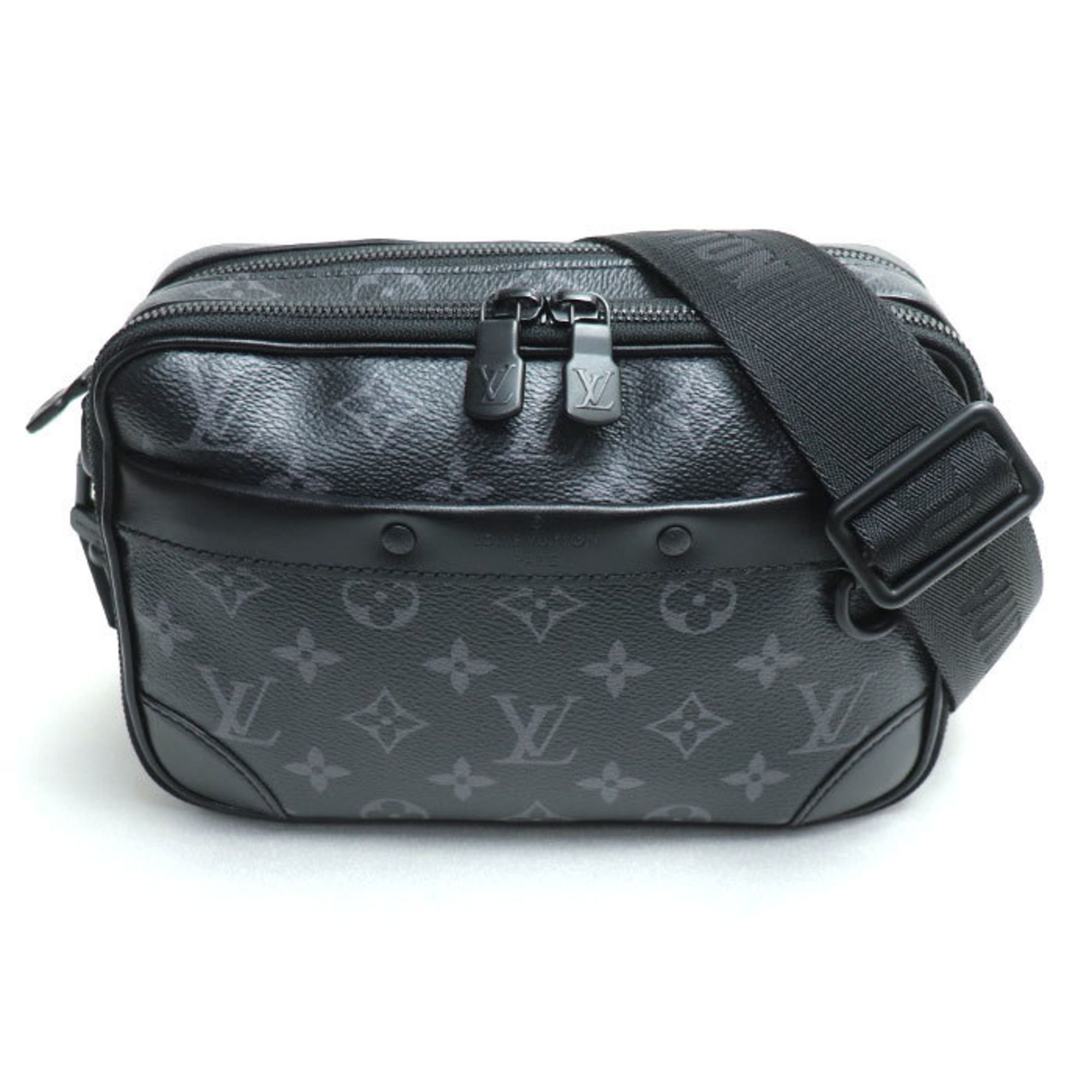 Louis Vuitton Alpha Shoulder Bag Monogram Eclipse Black M46955