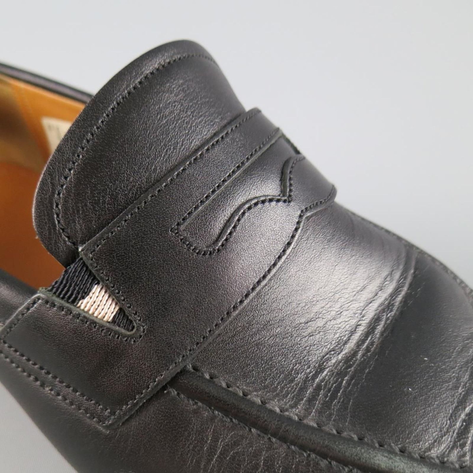 Bally BALLY Size 7.5 Black Leather Penny Loafers Size US 7.5 / EU 40-41 - 5 Thumbnail