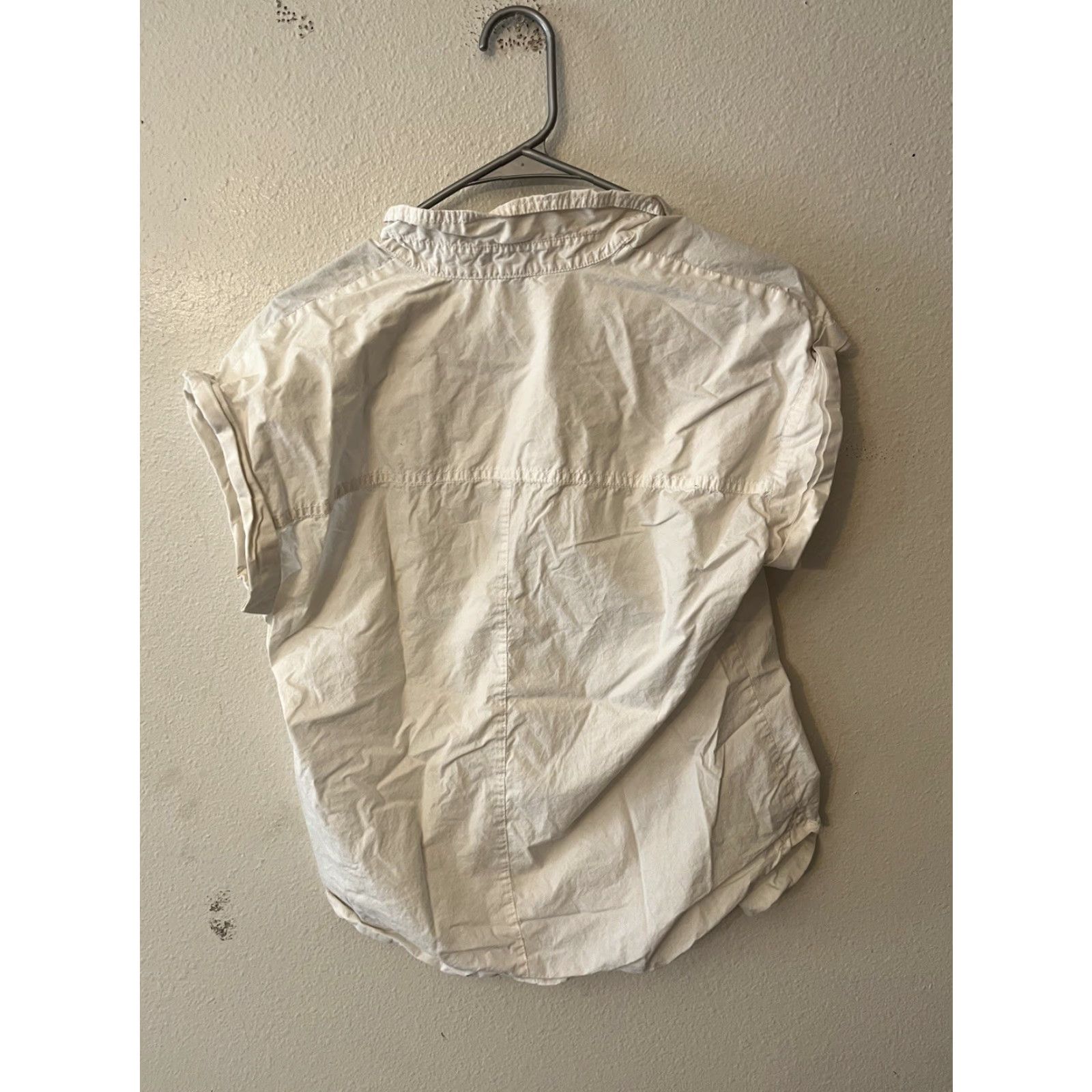 J.Crew VINTAGE J.CREW Cap Sleeve Striped Button Down Blouse Size 10 White Casual Womens Size L / US 10 / IT 46 - 3 Thumbnail