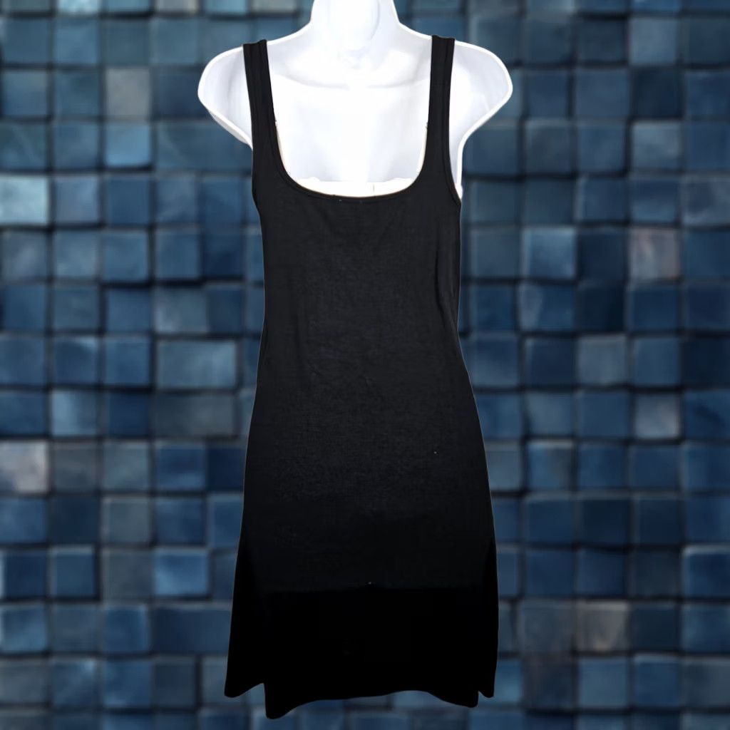 Vintage Wilfred Black Square Neck Sleeveless Tank Dress L Women Casual Tank Dress Size L / US 10 / IT 46 - 1 Thumbnail